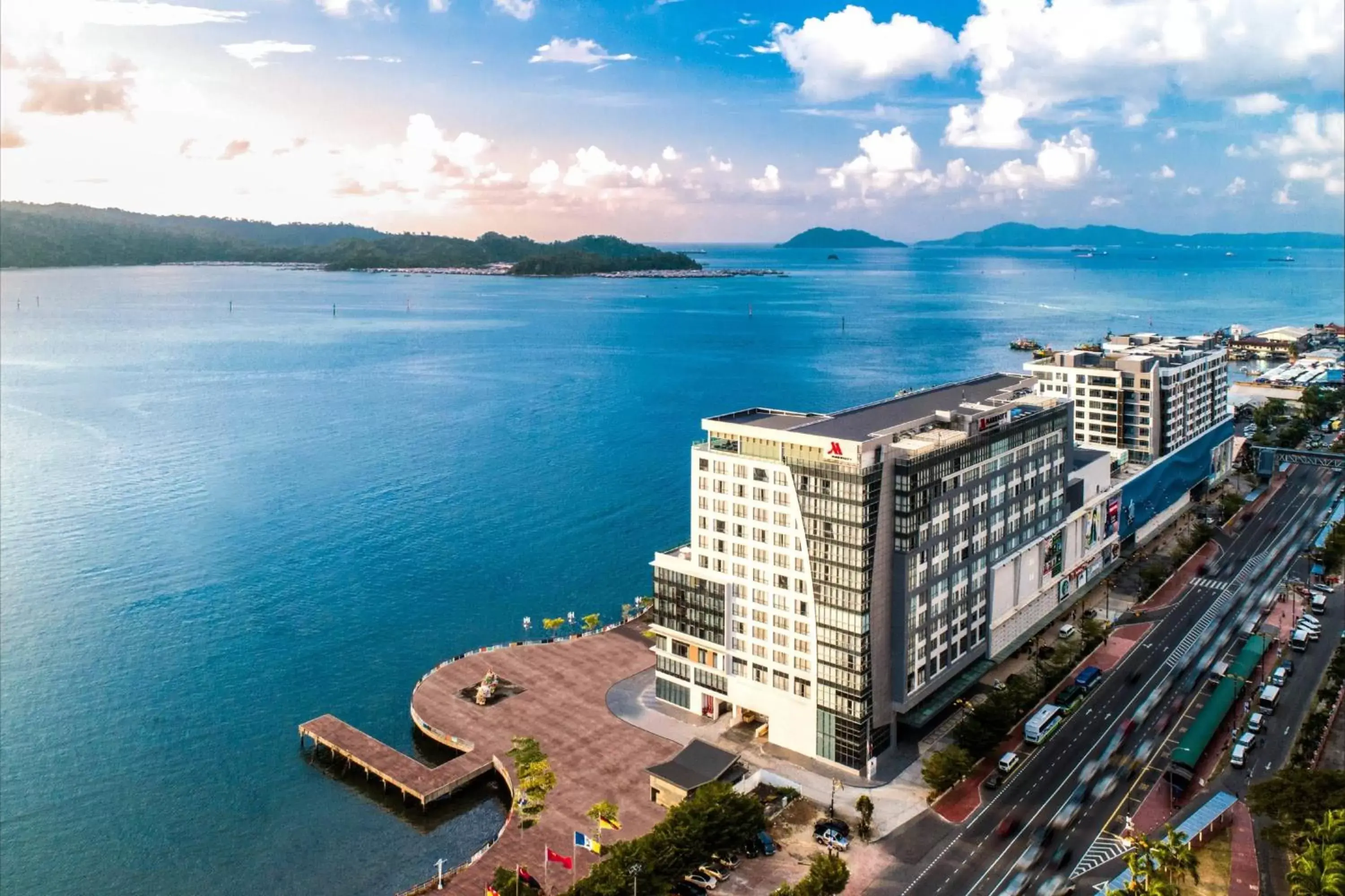 Property building, Bird's-eye View in Kota Kinabalu Marriott Hotel