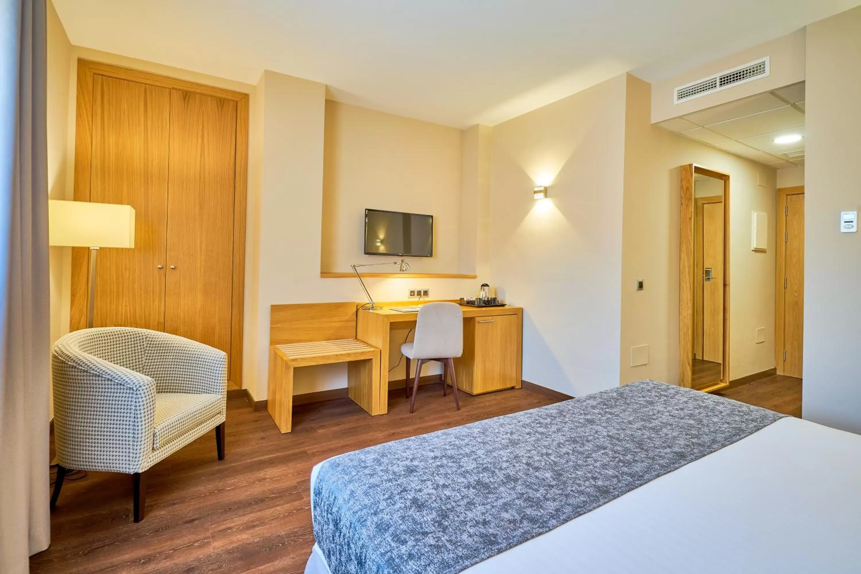 Shower, Bed in Hotel Guadalmedina