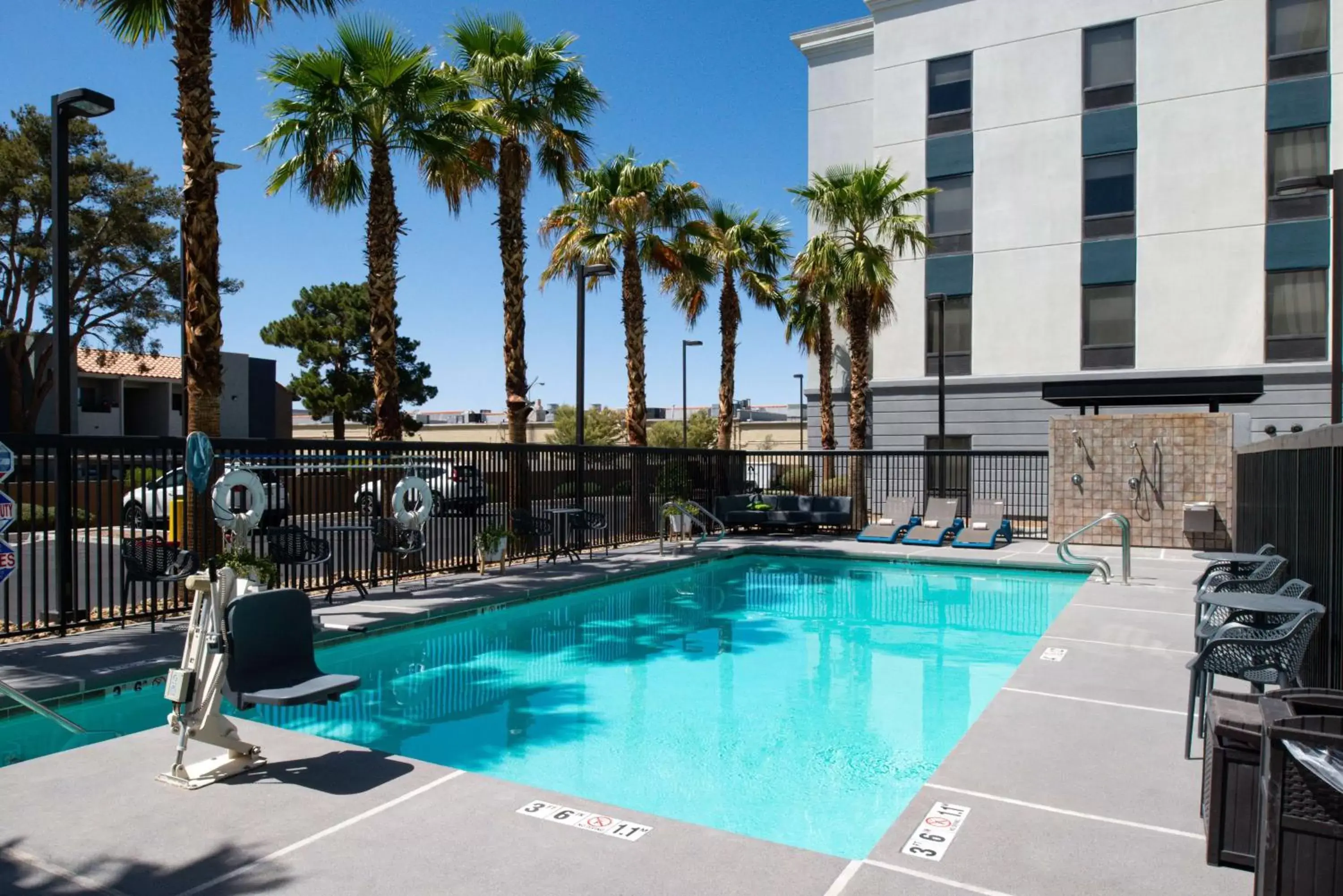Pool view, Swimming Pool in Hampton Inn & Suites Las Vegas Airport