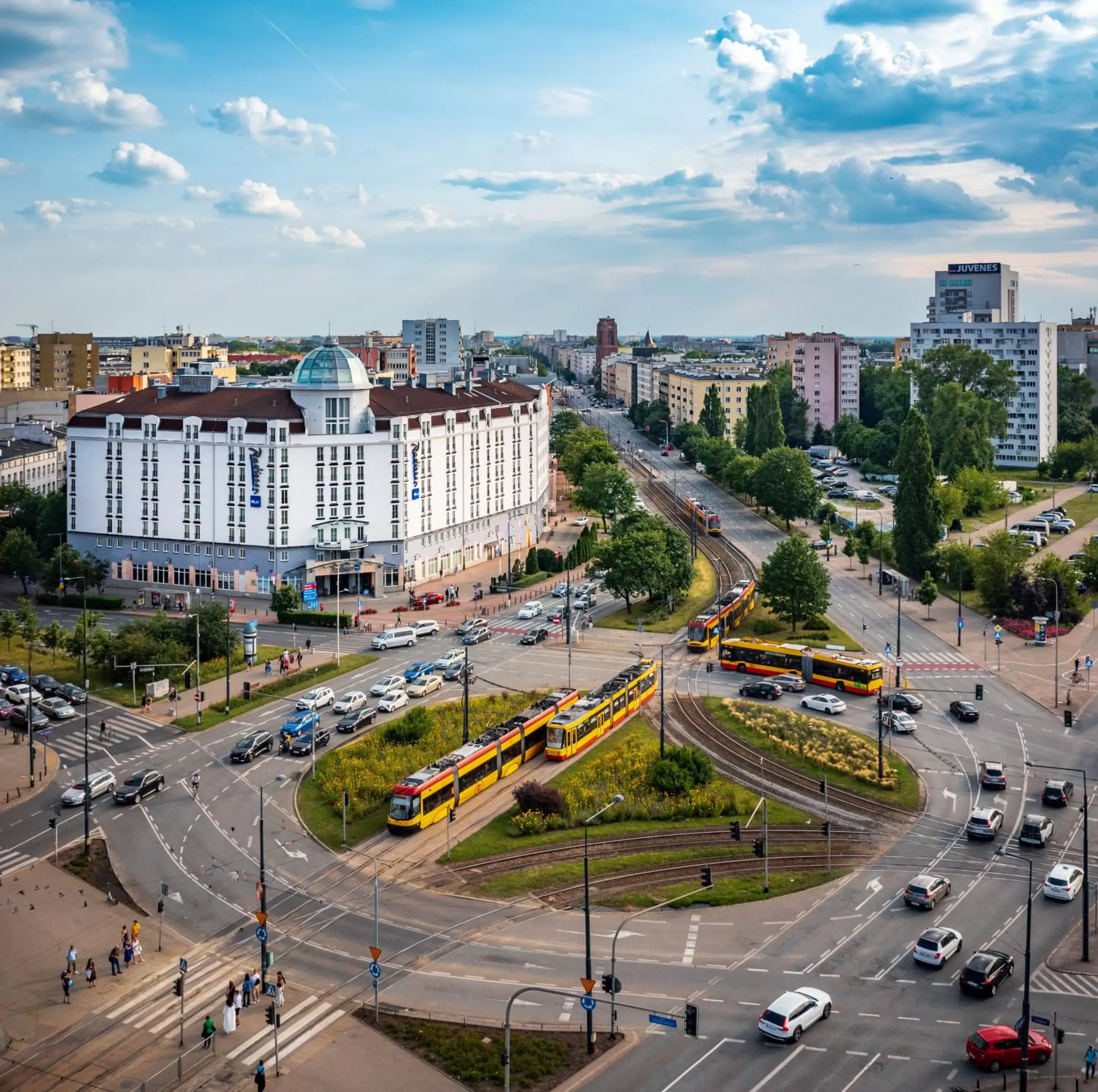 Property building, Bird's-eye View in Radisson Blu Sobieski