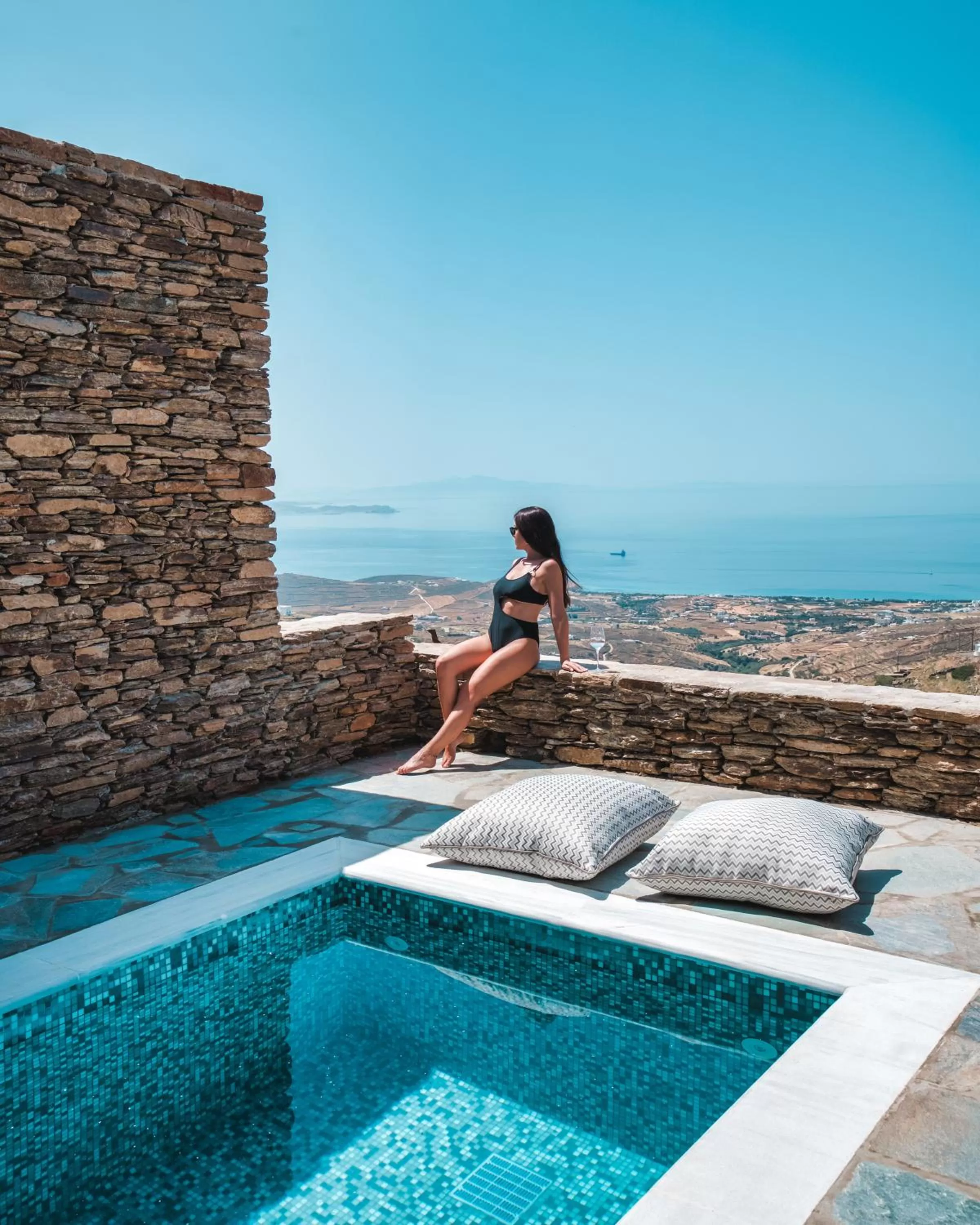 Swimming pool in Aeolis Tinos Suites