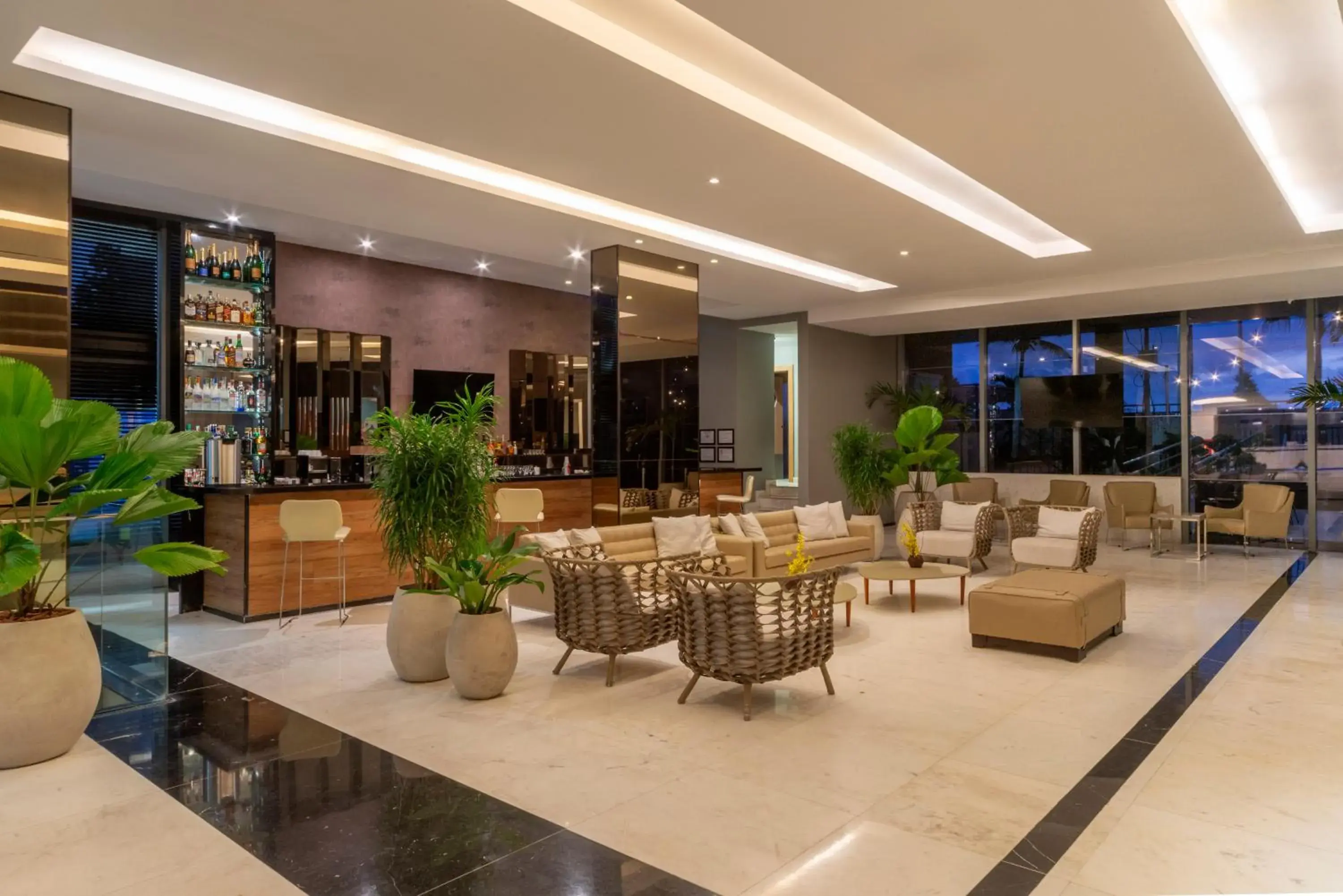 Communal lounge/ TV room, Lobby/Reception in Hotel Laghetto Stilo Barra