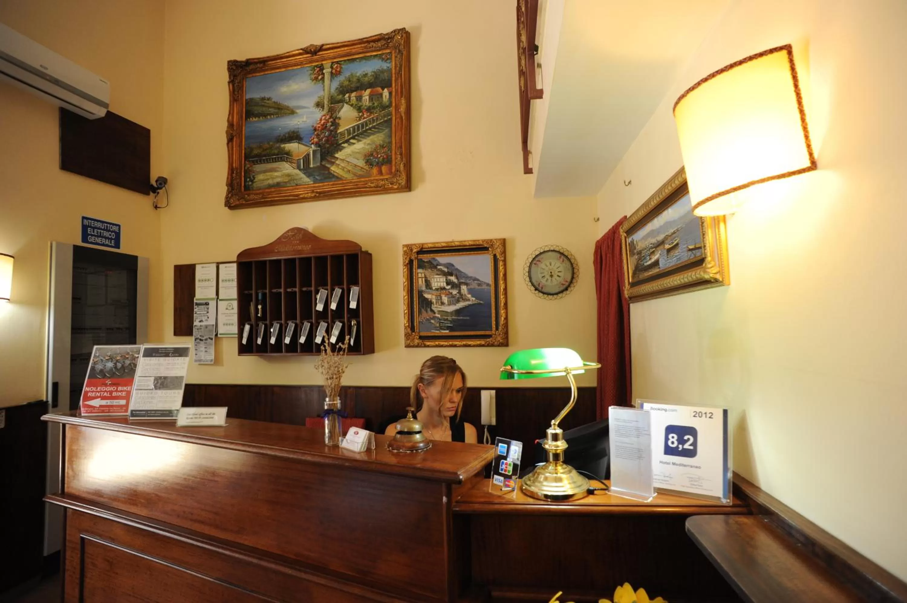 Lobby or reception in Hotel Mediterraneo