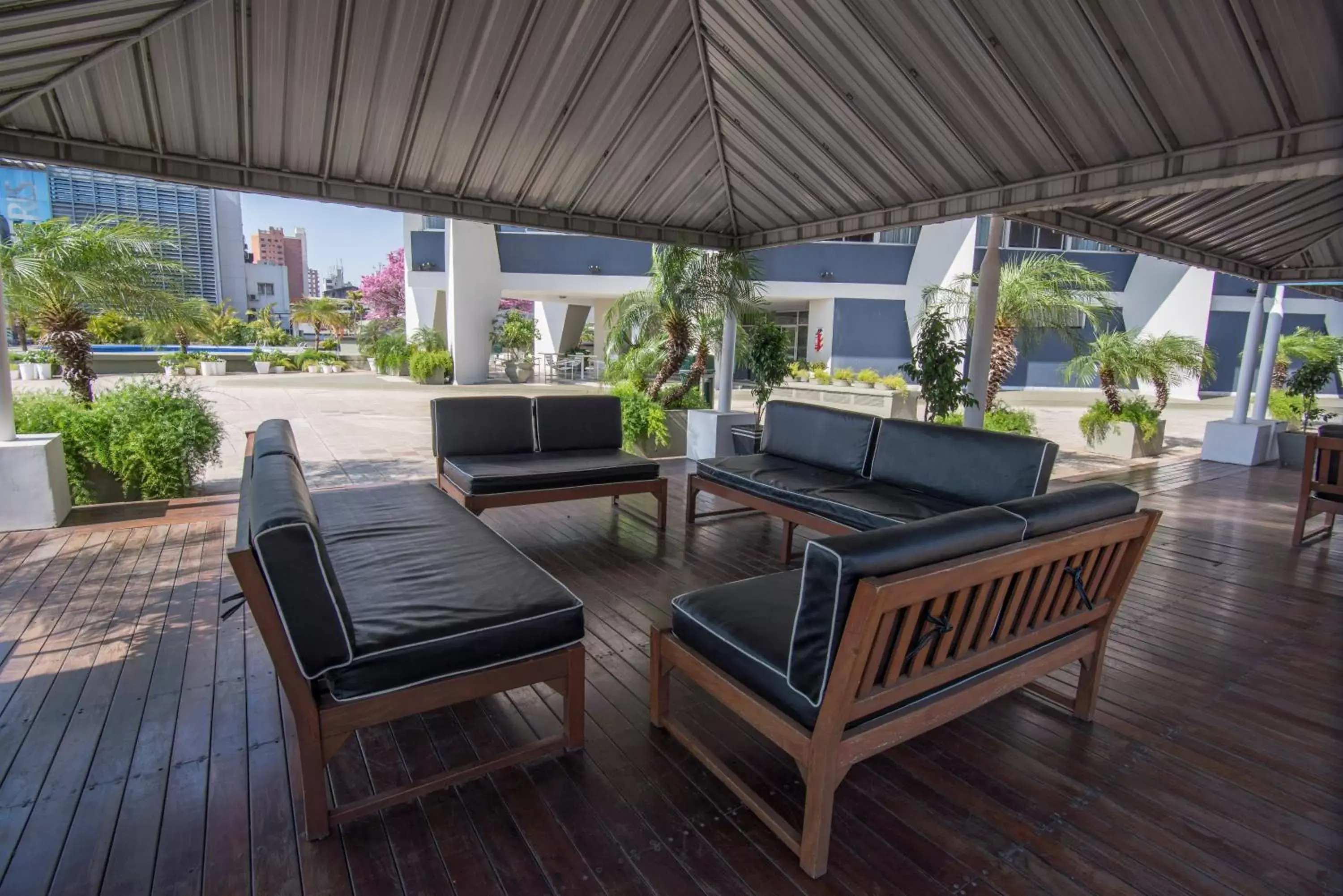 Patio in Hotel Guarani Asuncion