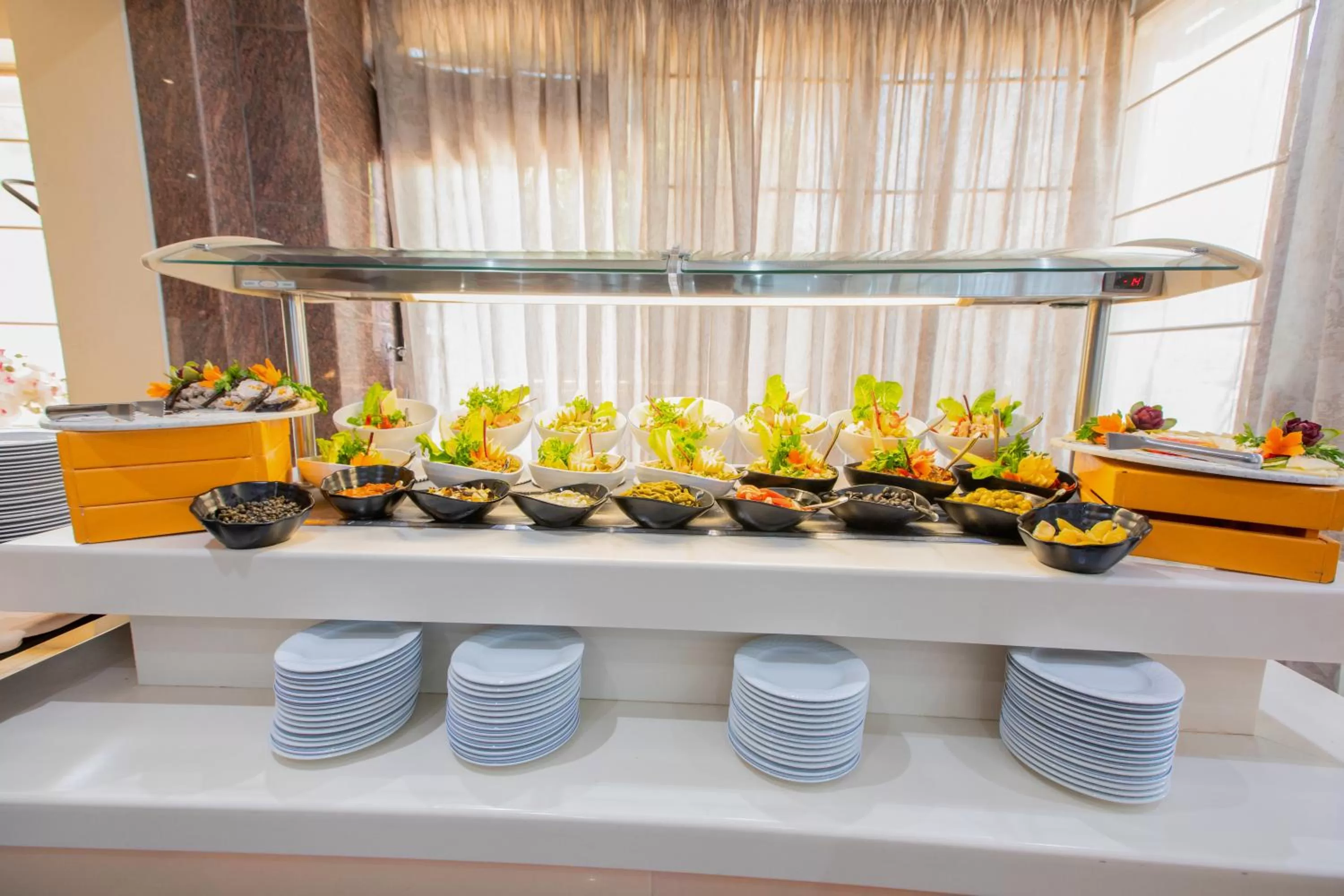 Buffet breakfast in The Penthouse Suites Hotel