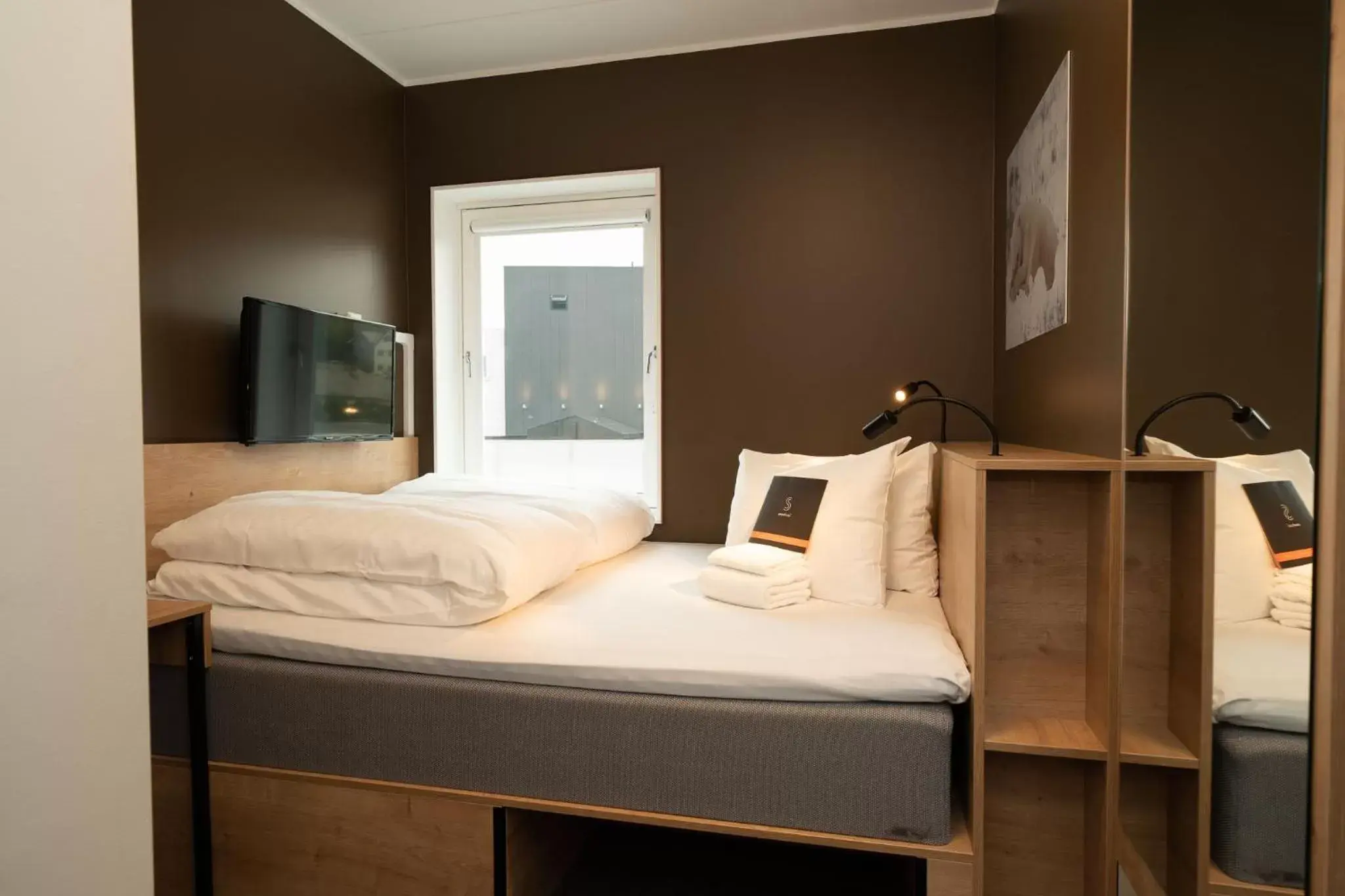 Bed in Smarthotel Hammerfest
