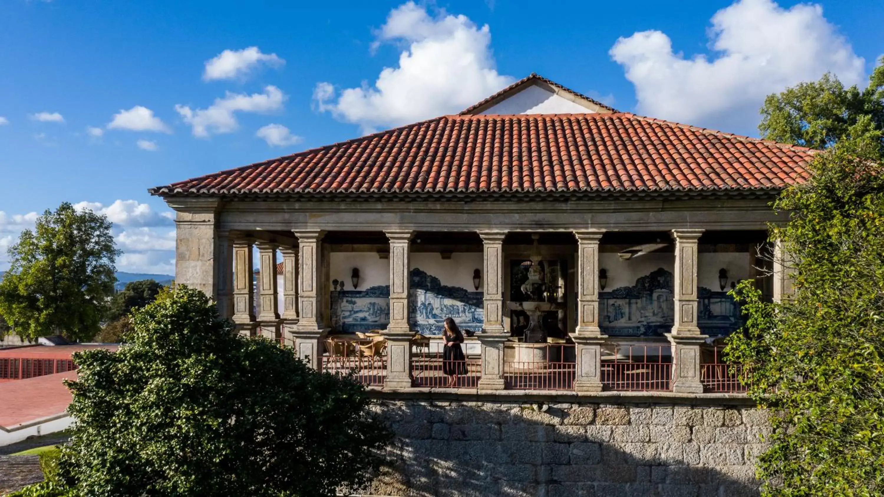 Patio, Property Building in Pousada Mosteiro de Guimaraes