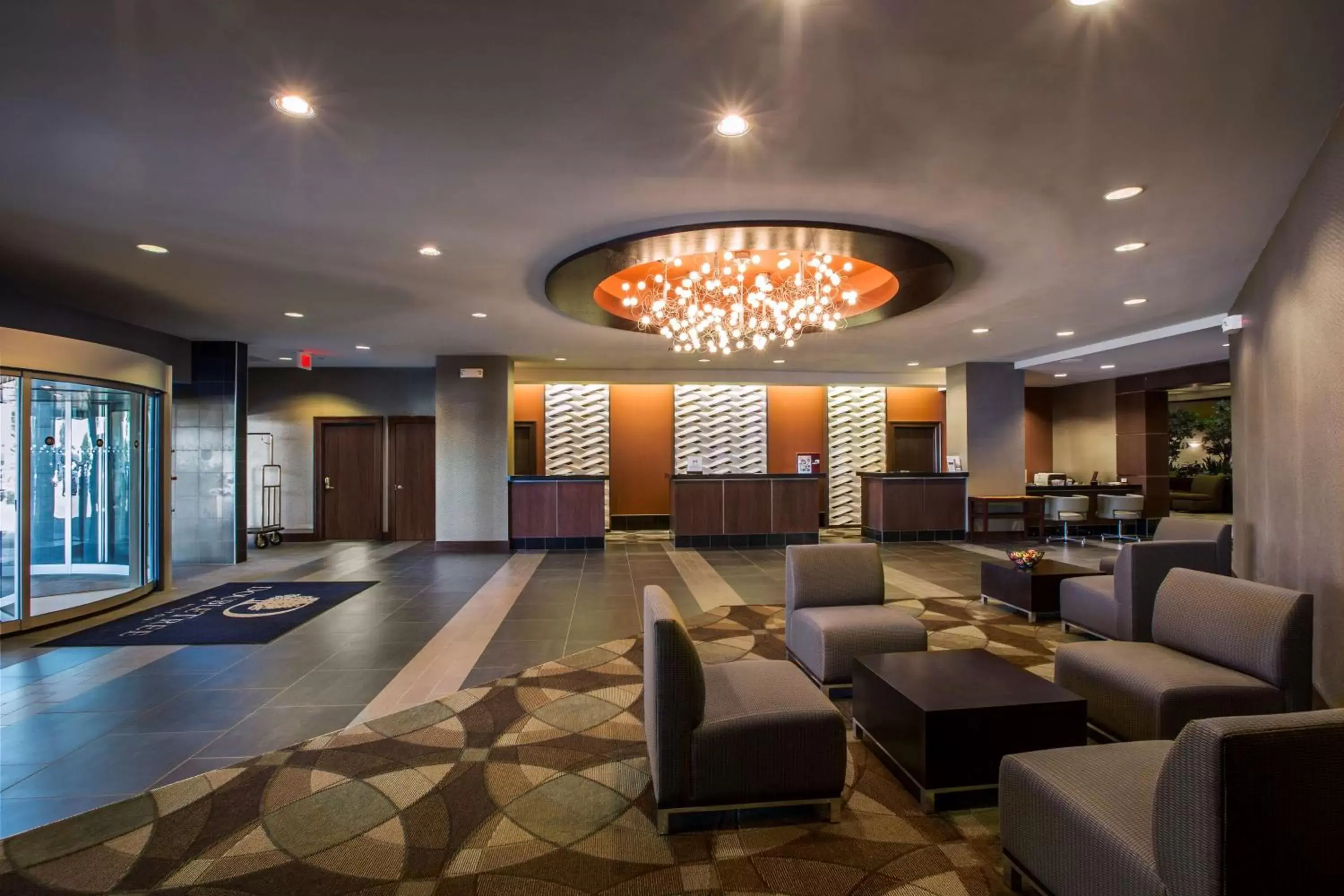Lobby or reception in DoubleTree by Hilton Wichita Airport