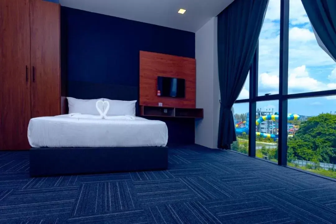 Living room, Bed in We Hotel Langkawi
