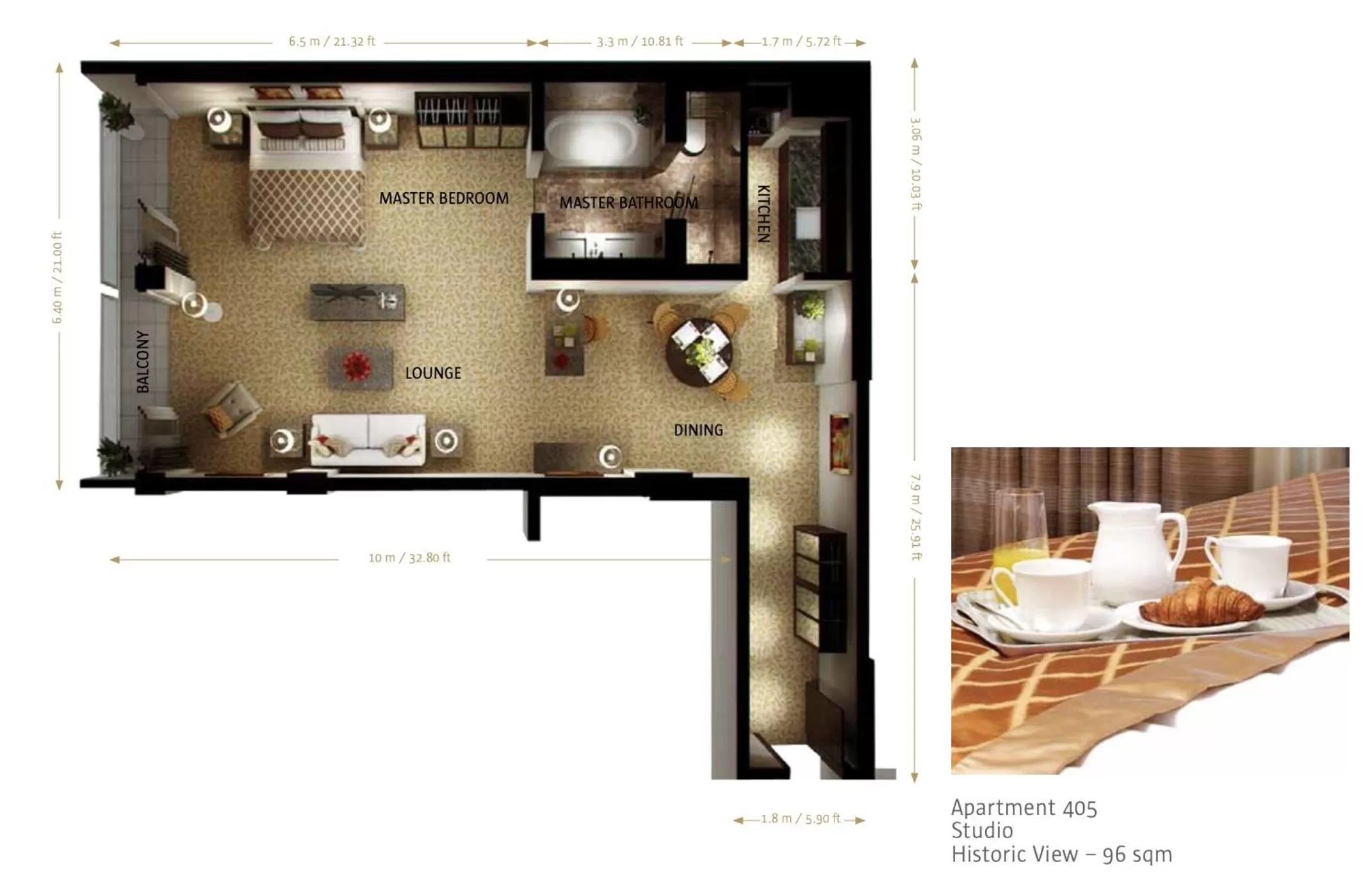 Floor Plan in Taj Executive Suites, Private Residence