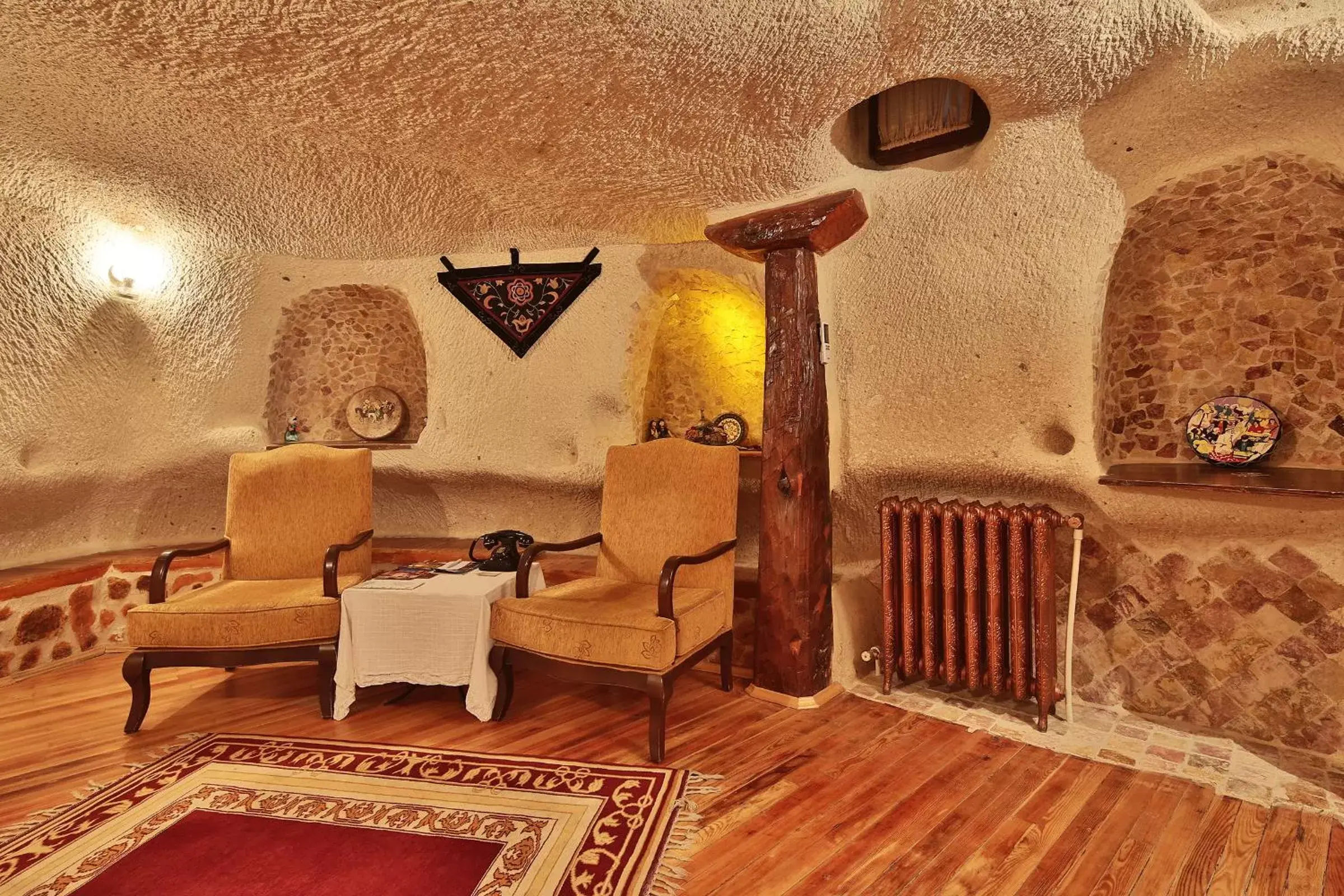 Seating Area in Cappadocia Cave Suites