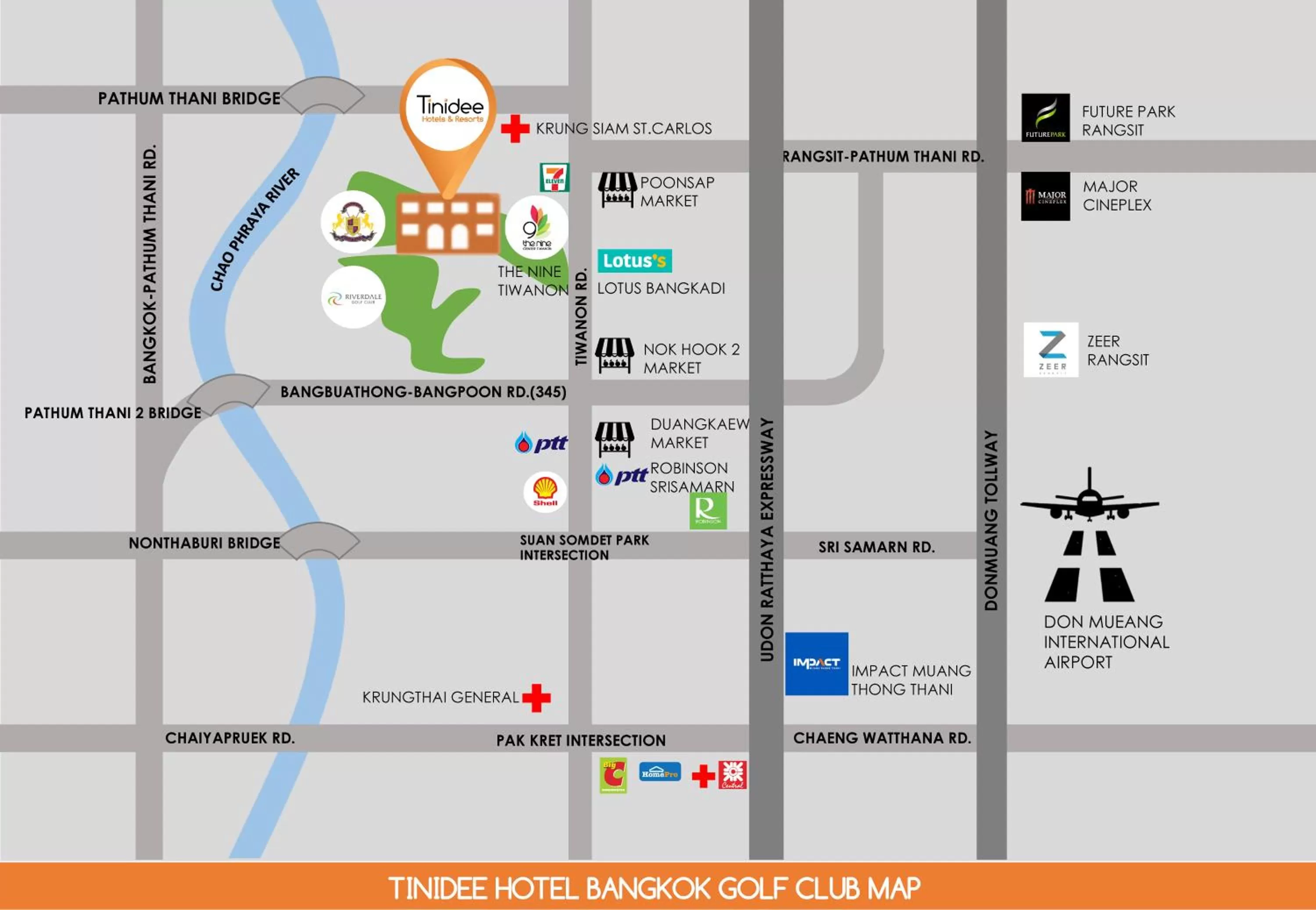 Property building in Tinidee Hotel Bangkok Golf Club