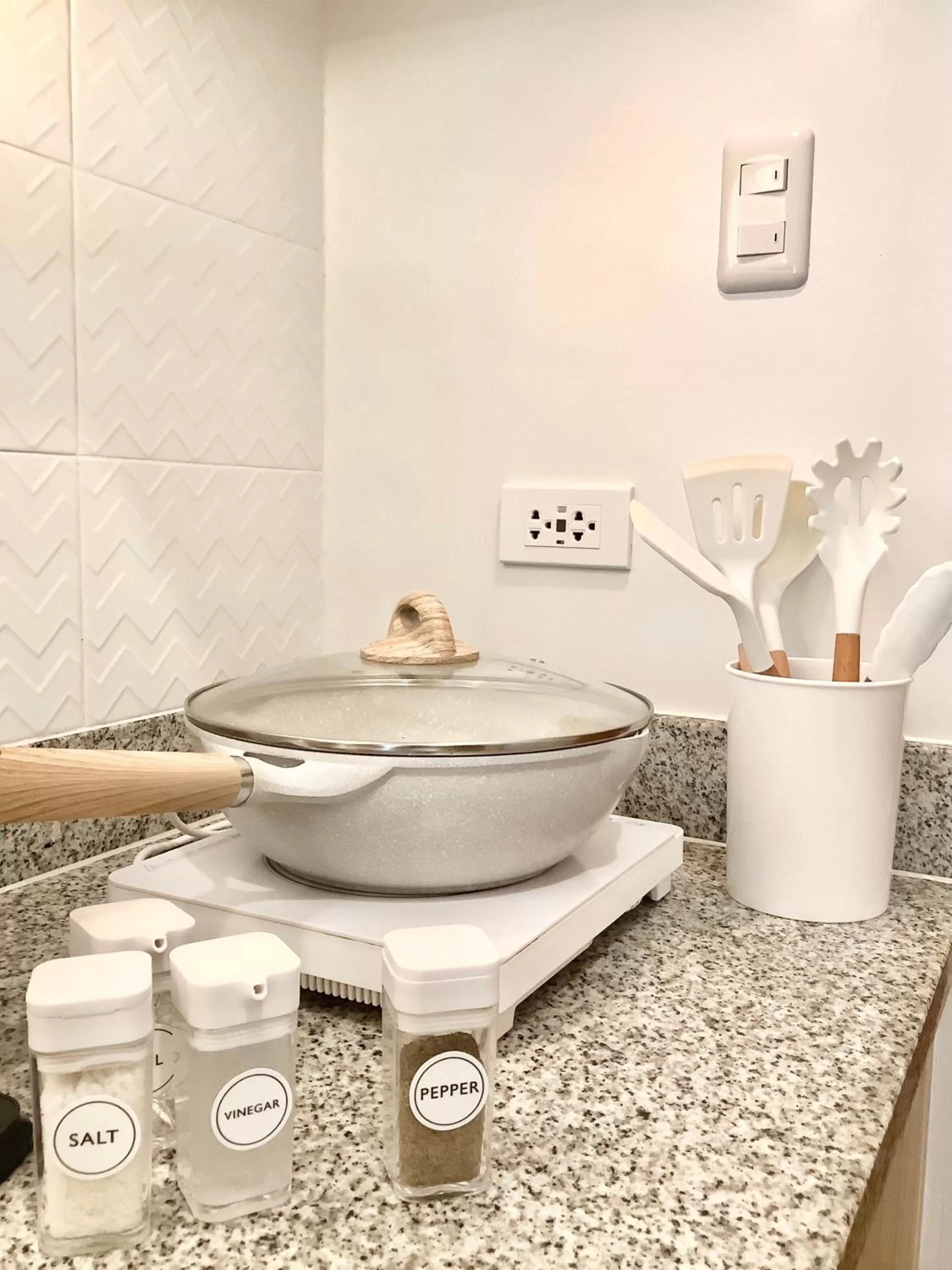 kitchen in AZRA Bacolod at Mesavirre Garden Residences