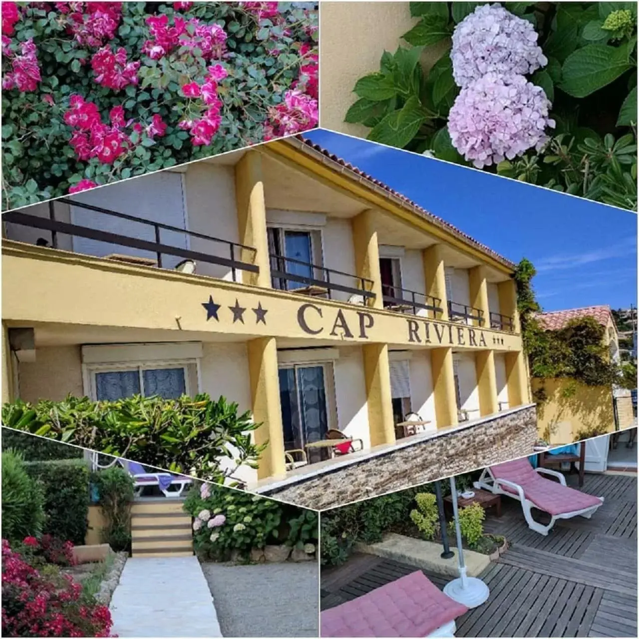 View (from property/room), Property Building in "Cap Riviera" Hotel & Restaurant Saint Aygulf