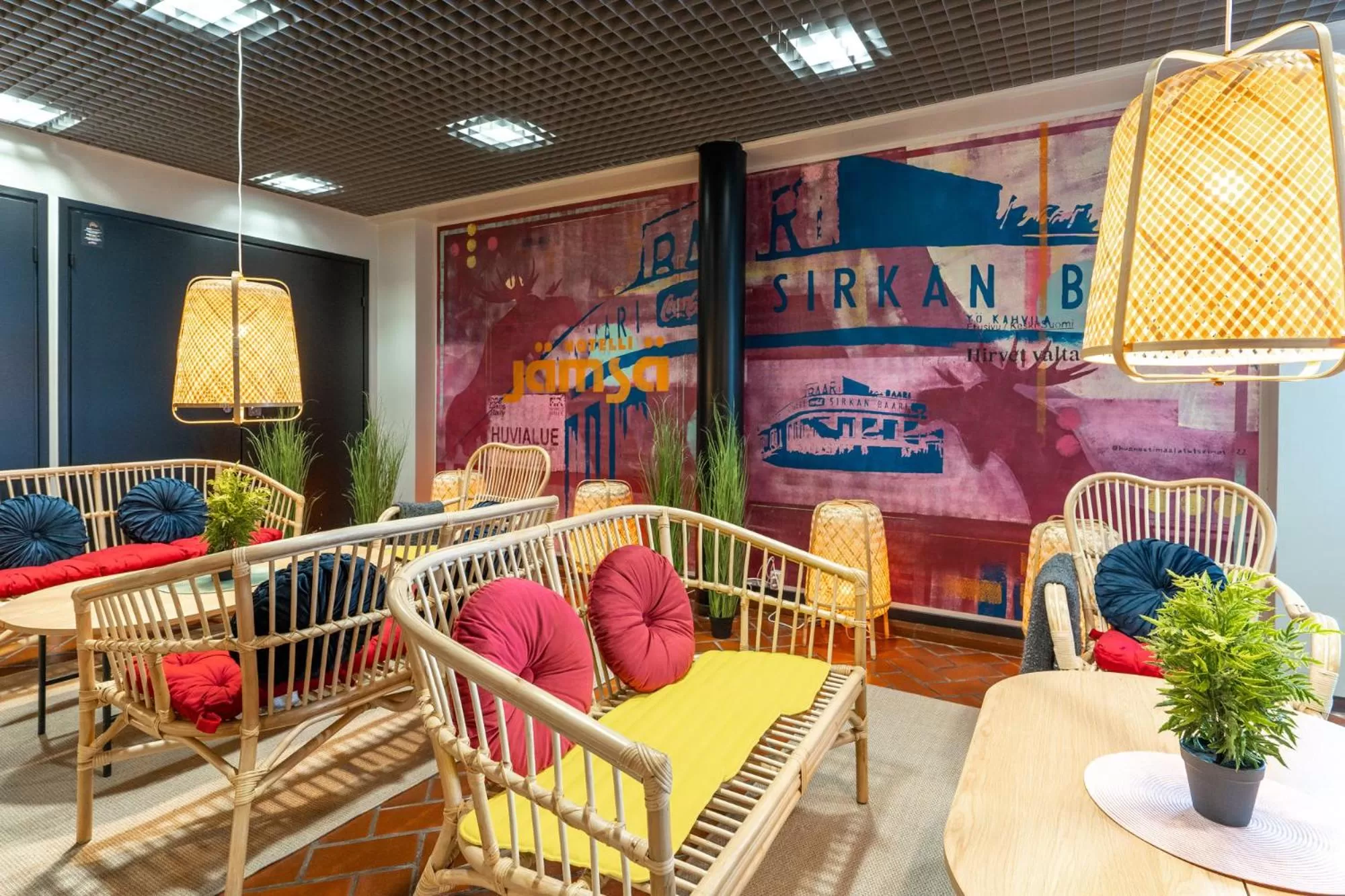 Lobby or reception in Hotelli Jämsä