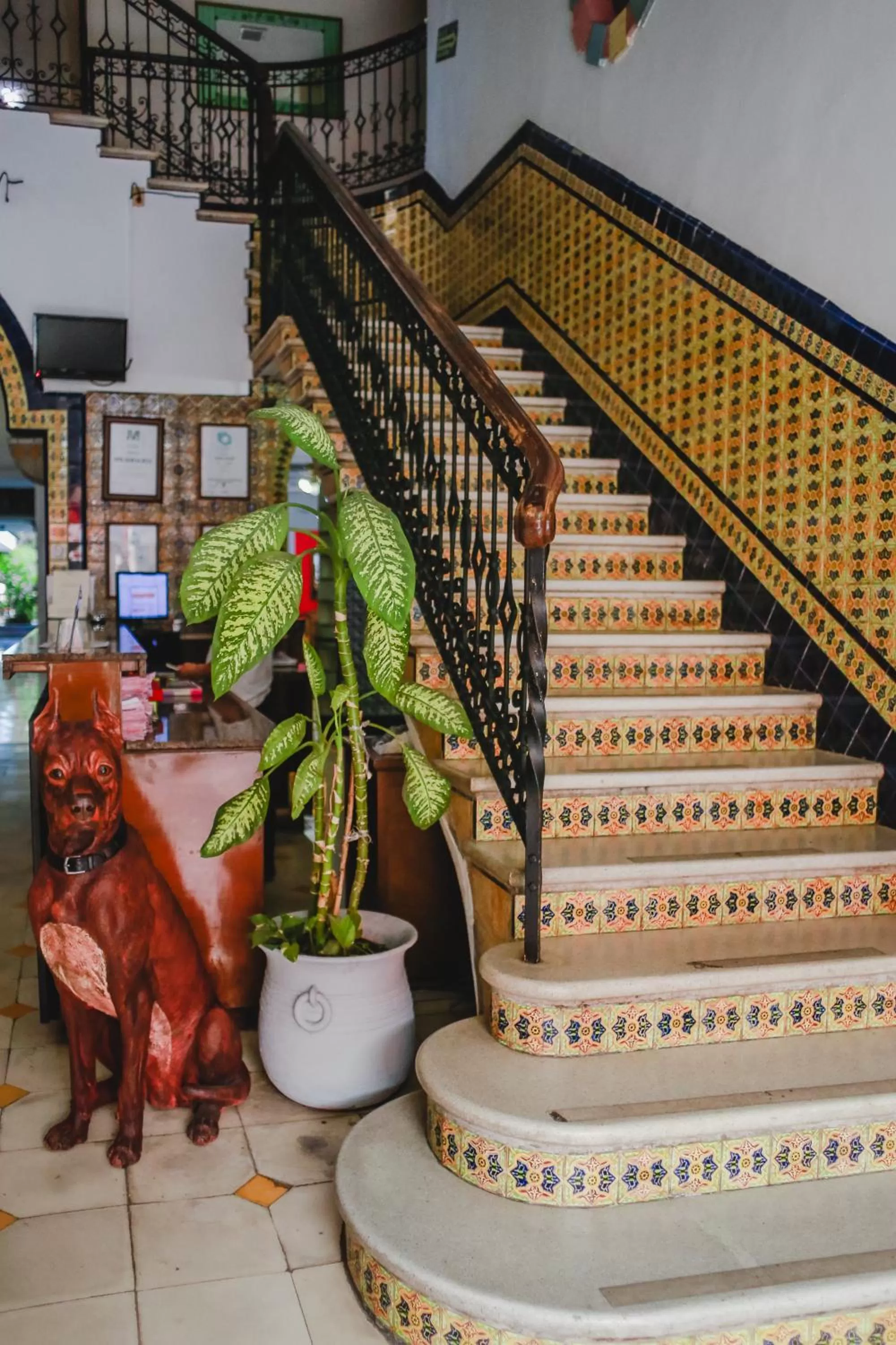 Lobby or reception in Hotel Colon Merida
