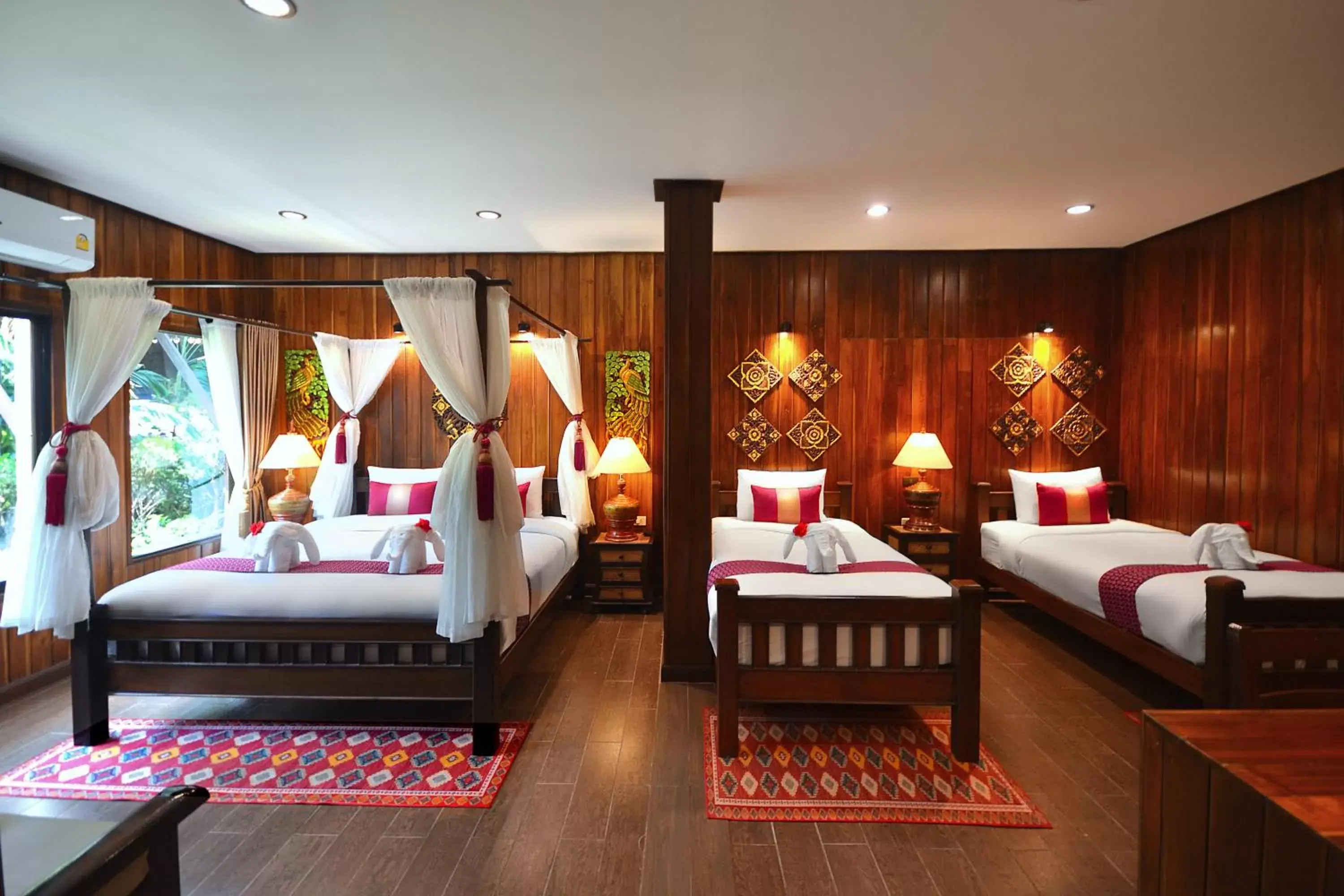 Decorative detail, Bed in Thai Thai Sukhothai Resort
