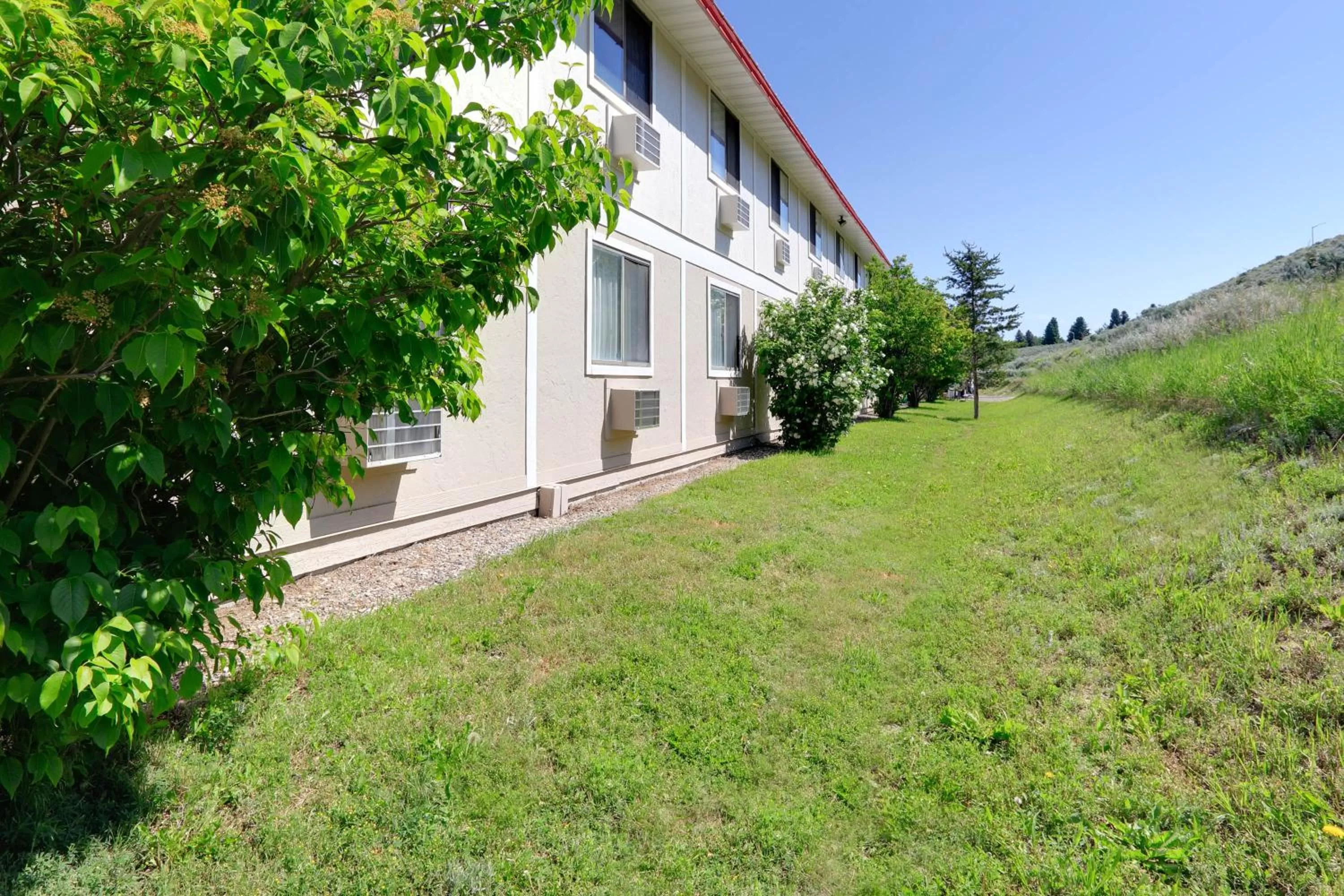 Property building in Super 8 by Wyndham Cody