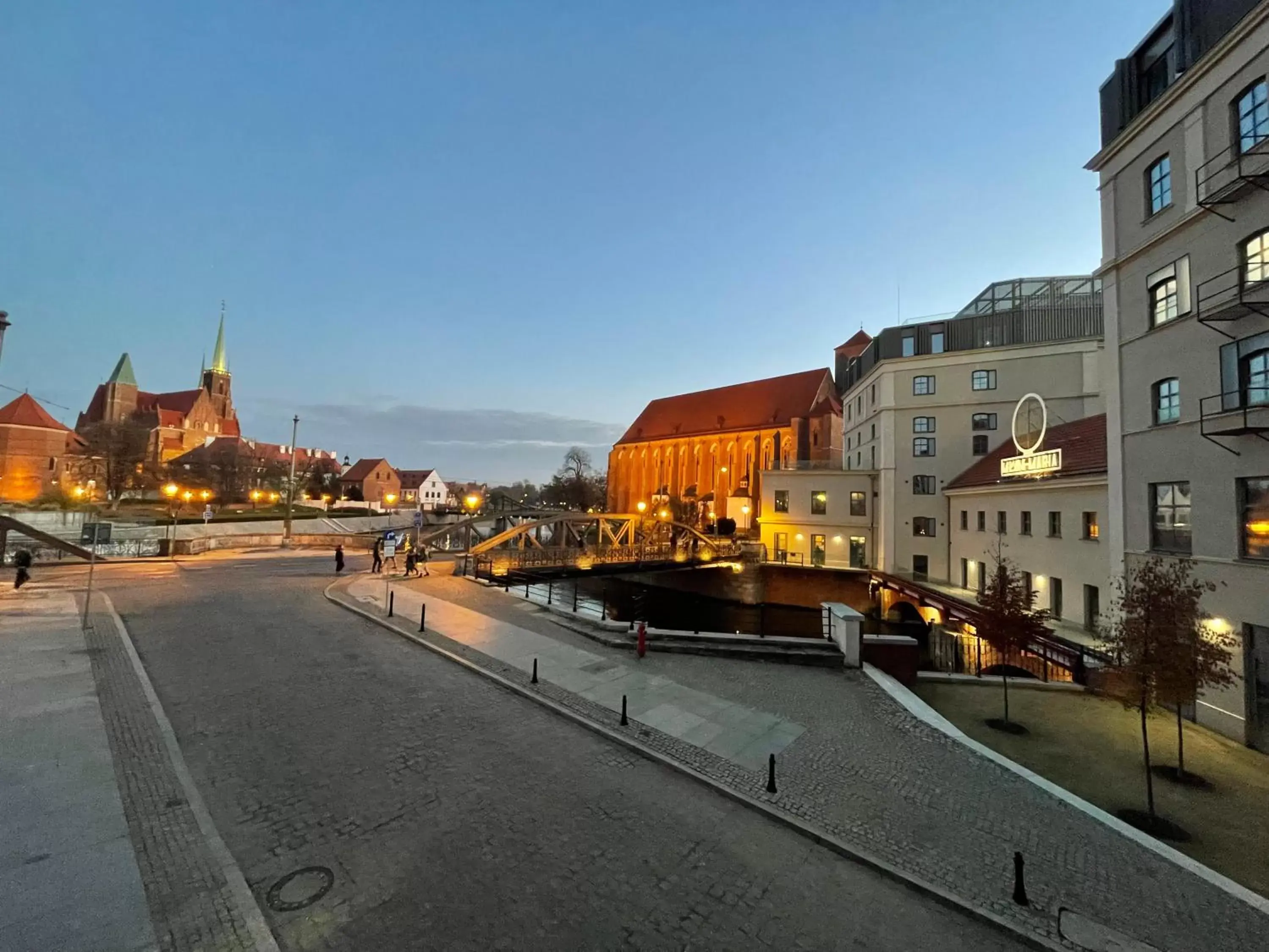 City view in Great Polonia Wrocław Tumski