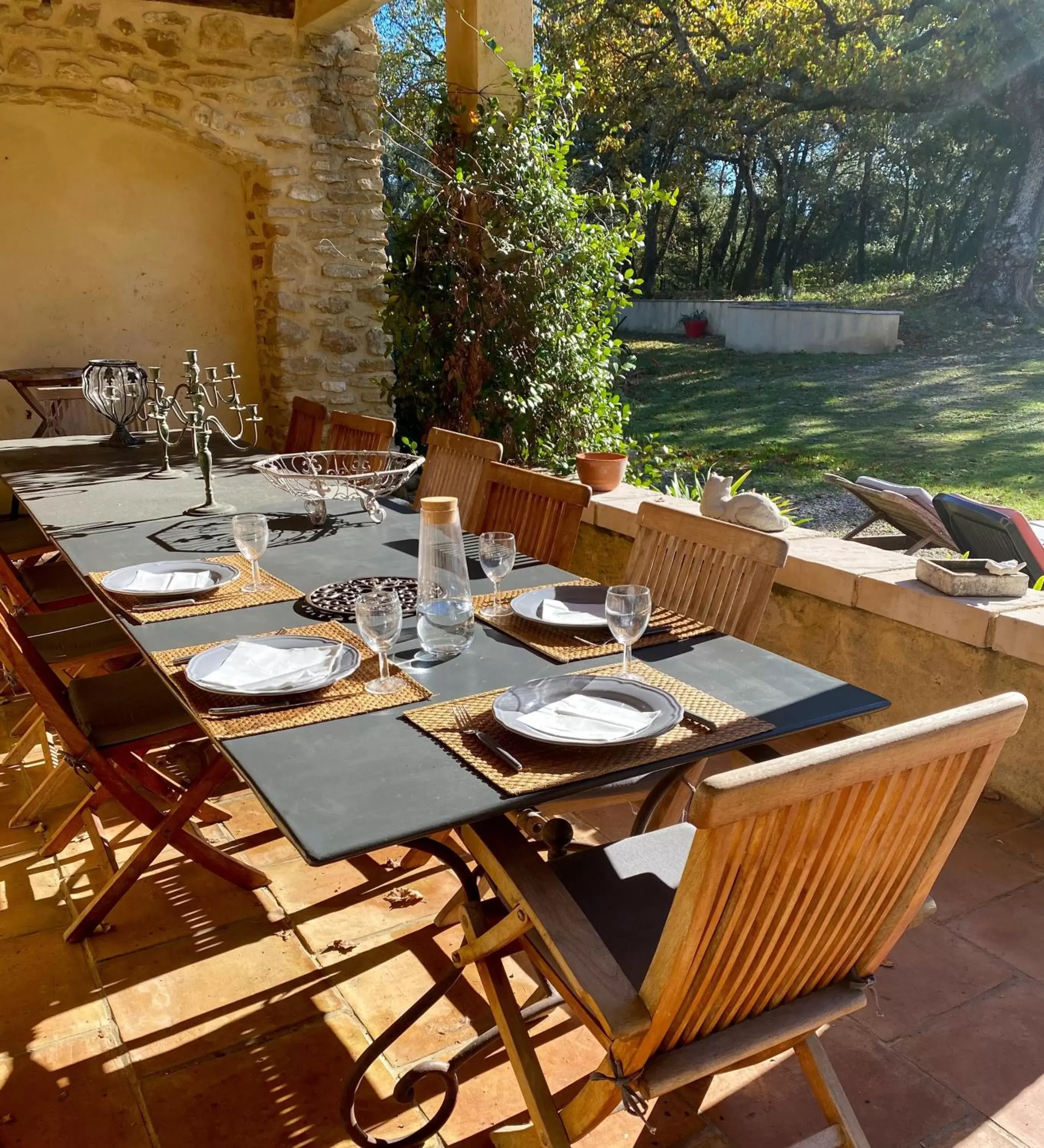 Patio, Restaurant/Places to Eat in Domaine du Commandeur