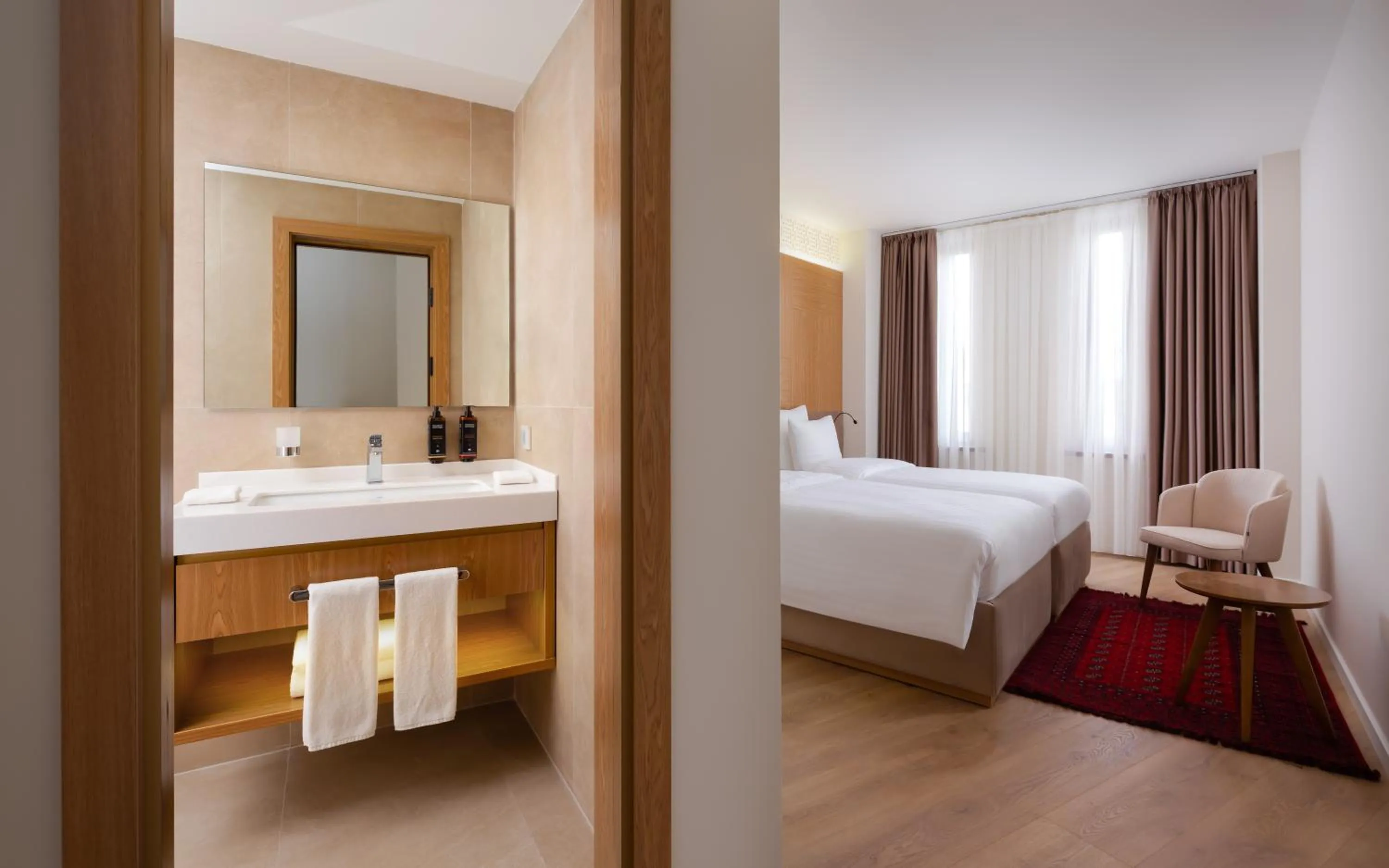 Bathroom, Bed in Mercure Bukhara Old Town