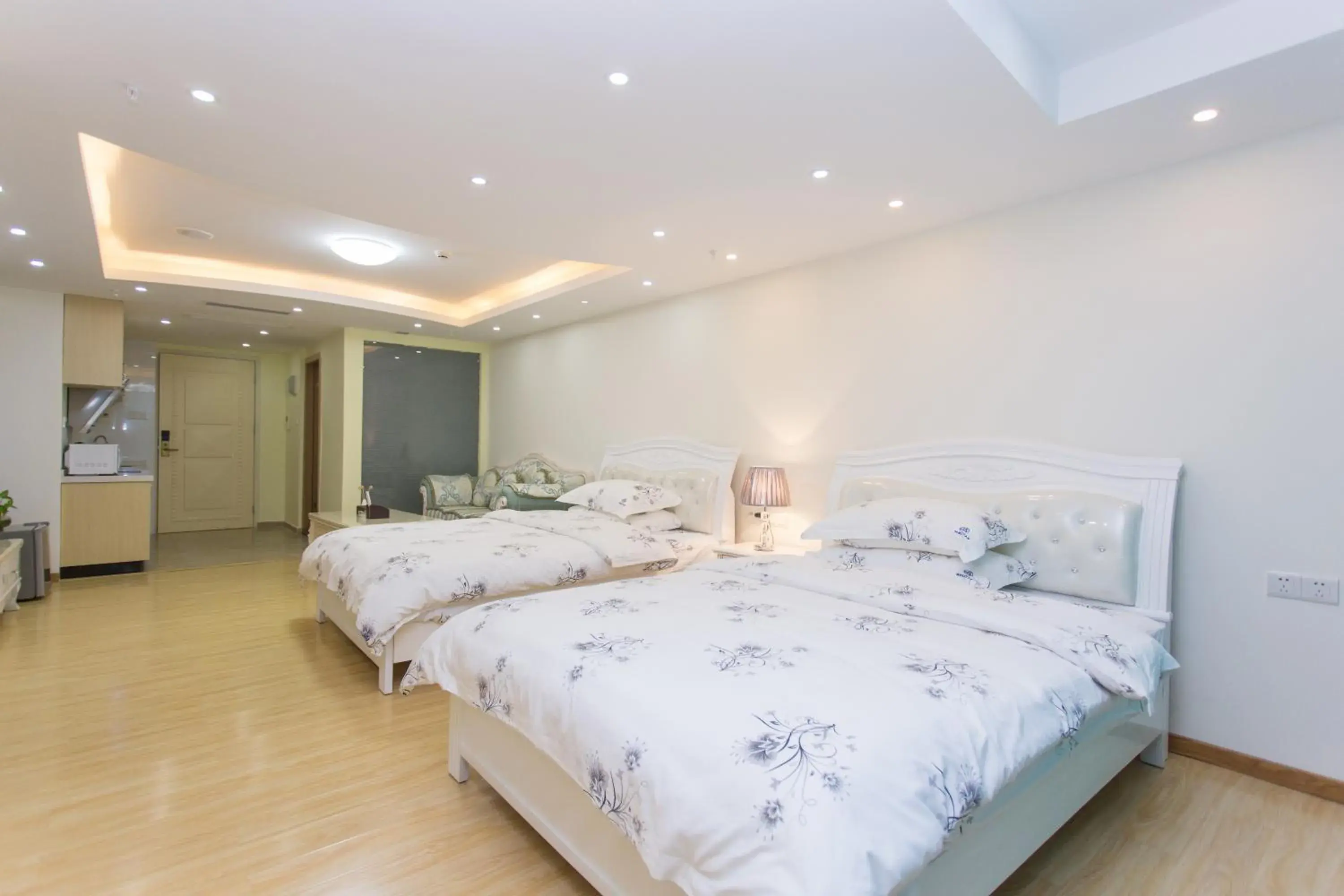 Bed, Room Photo in Guangzhou Manhattan International Apartment Zhengjia Branch