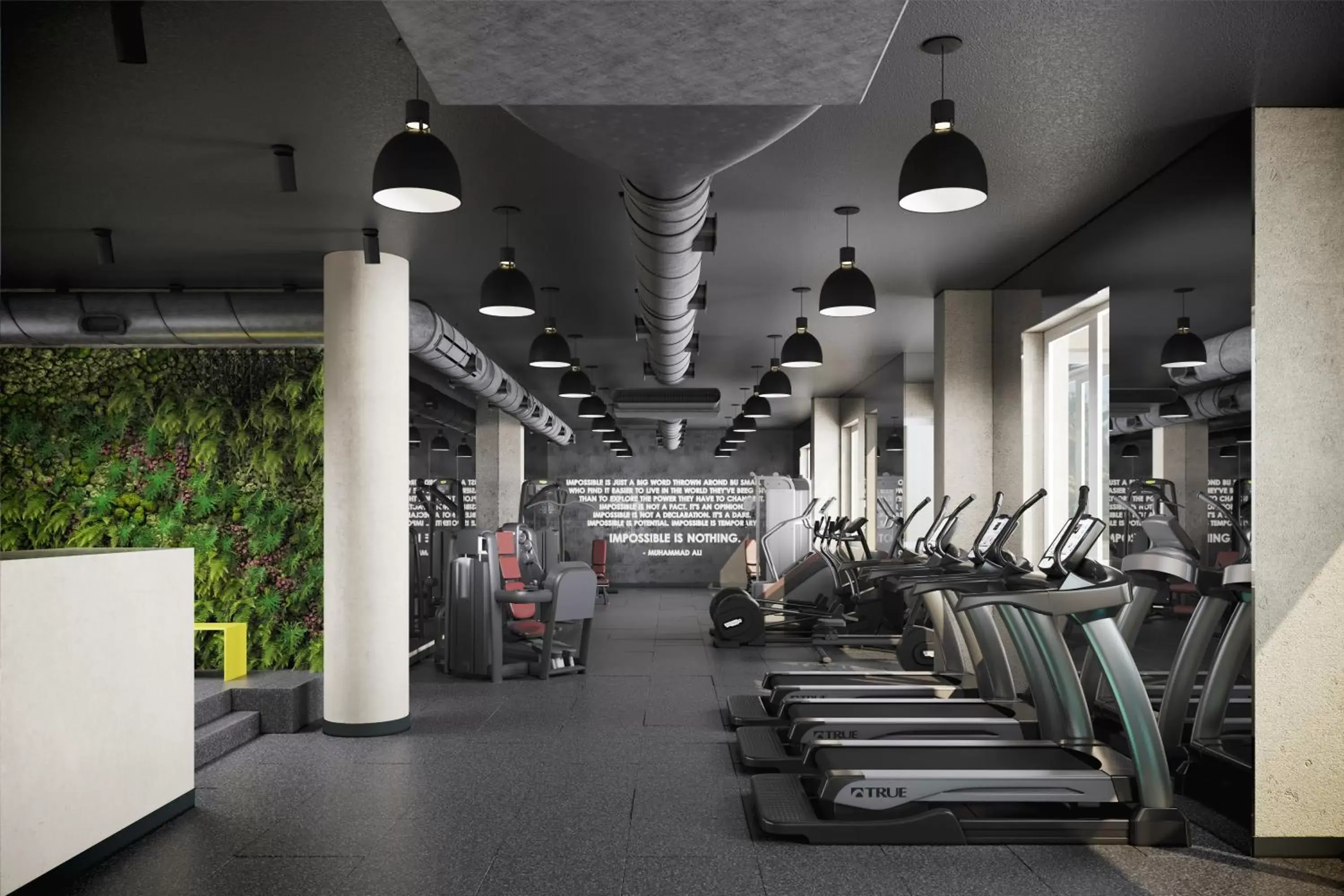 Fitness centre/facilities in Coda on Half, a Placemakr Experience