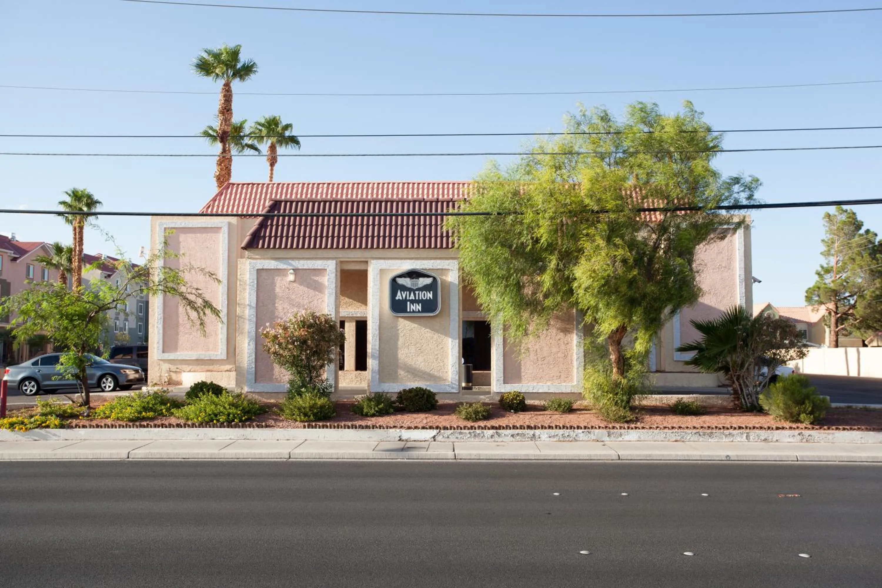 Facade/entrance, Property Building in Aviation Inn