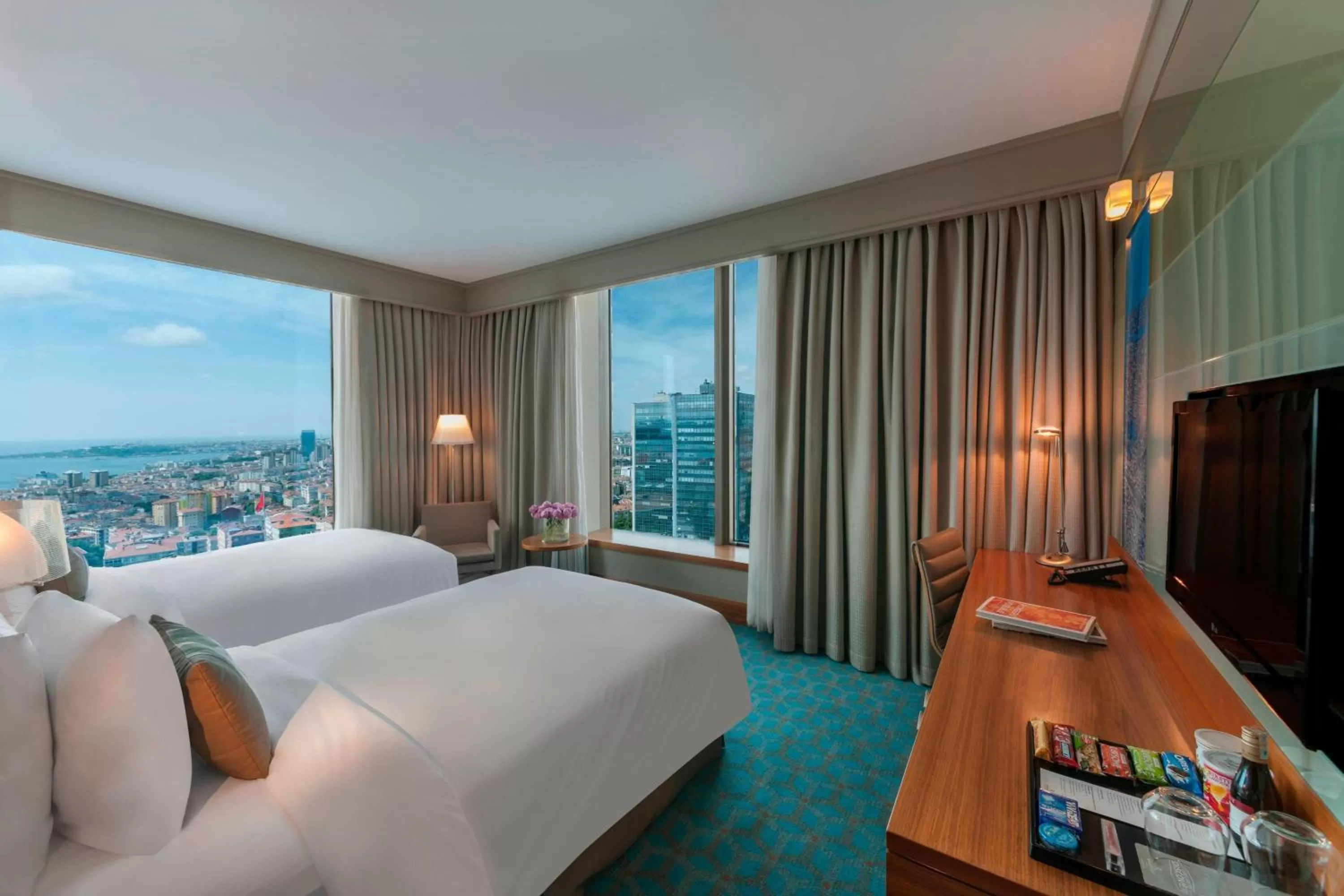 Photo of the whole room, Bed in Renaissance Istanbul Polat Bosphorus Hotel