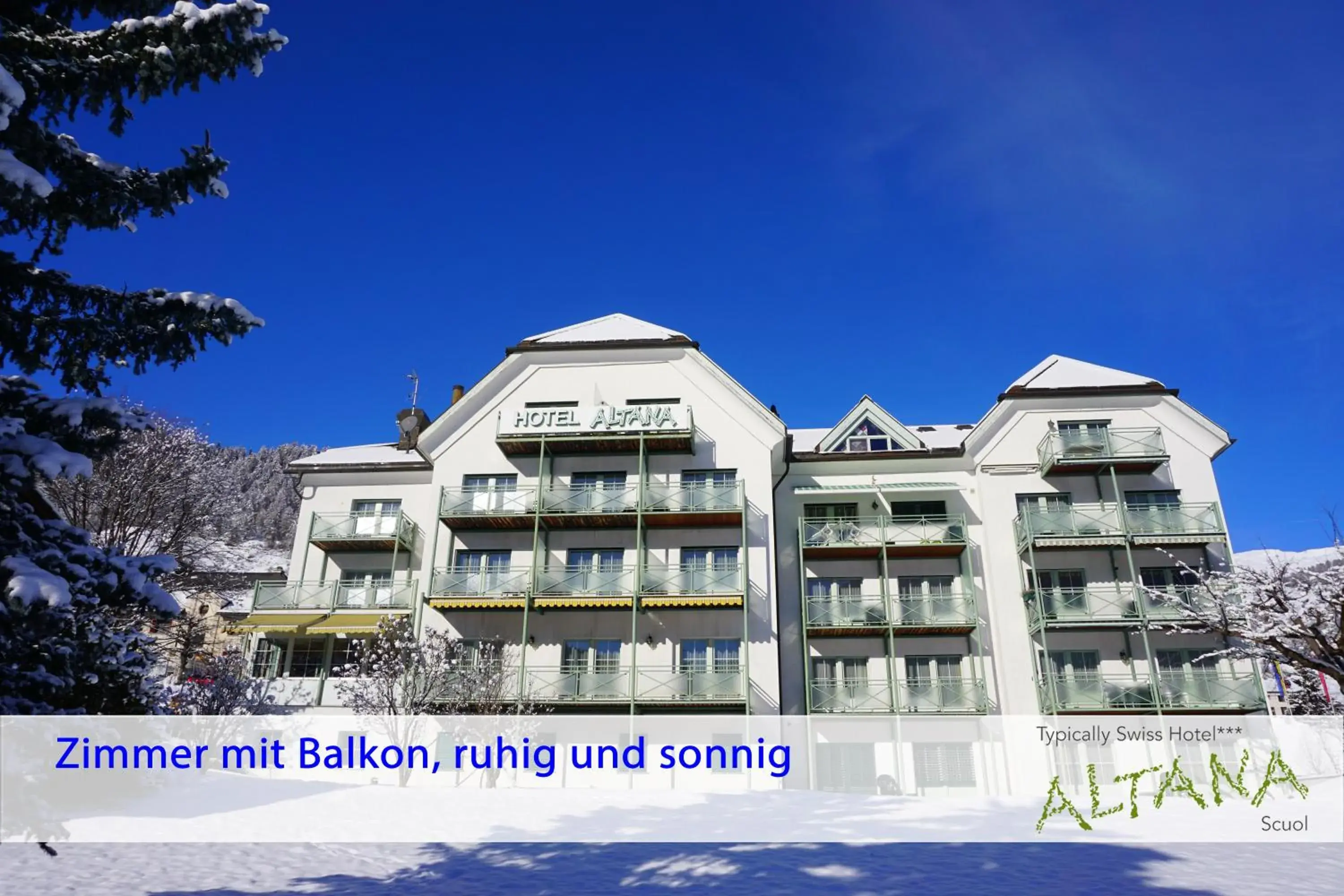 Property building in Typically Swiss Hotel Altana Property building in Typically Swiss Hotel Altana