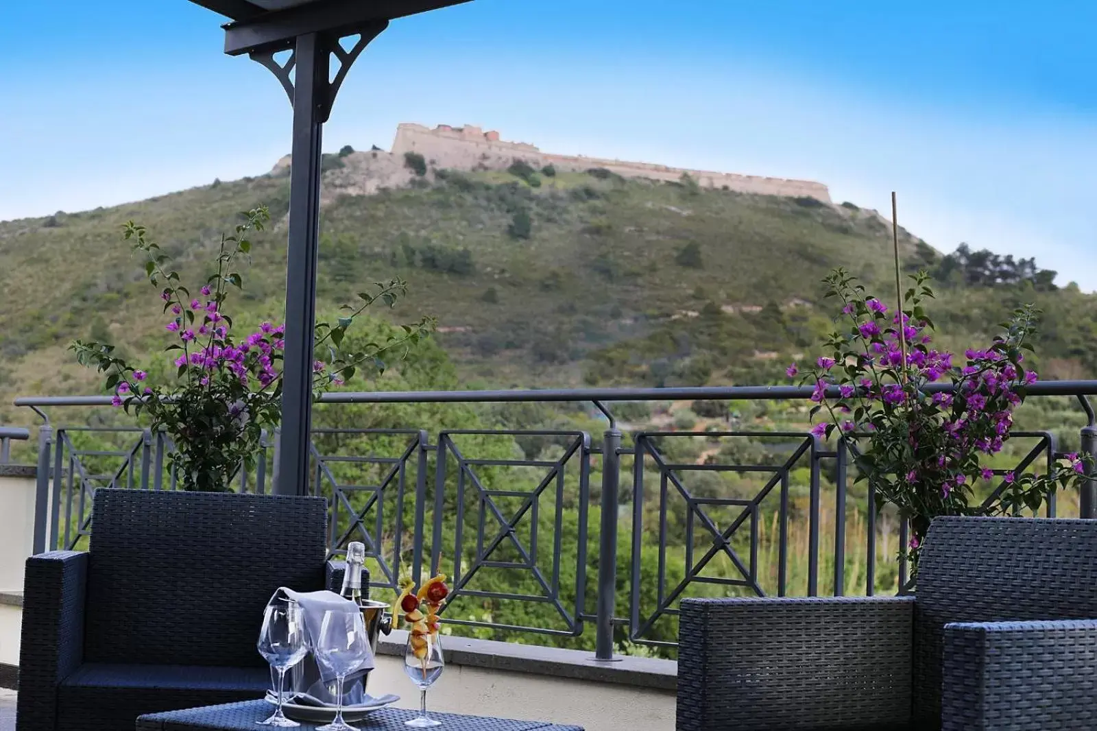 Balcony/Terrace, Mountain View in A Point Porto Ercole Resort & Spa