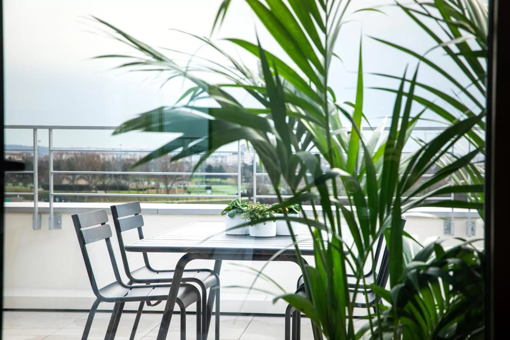 Patio in Hôtel du Port