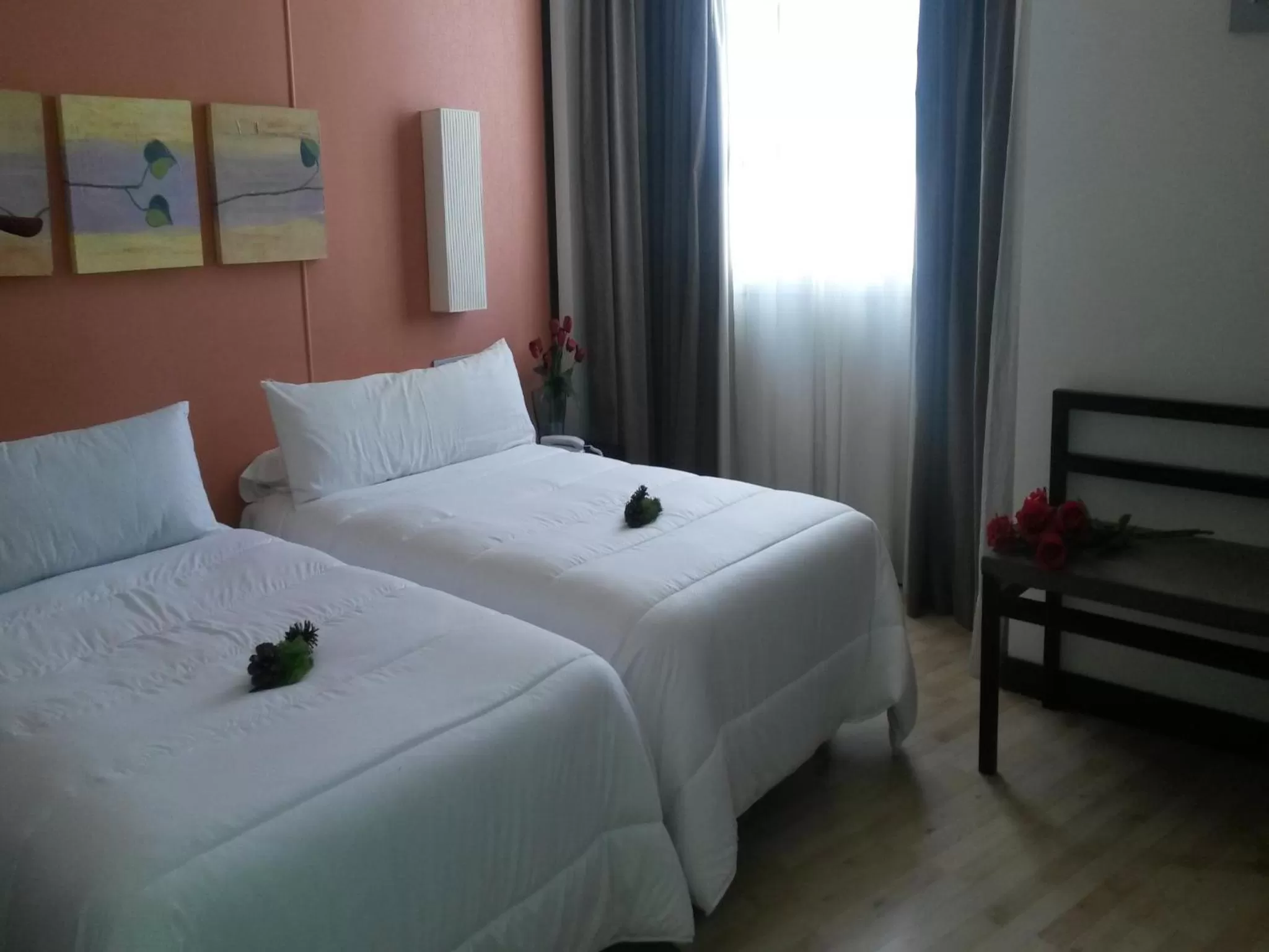 Bed in Hotel Puerta de Ocaña