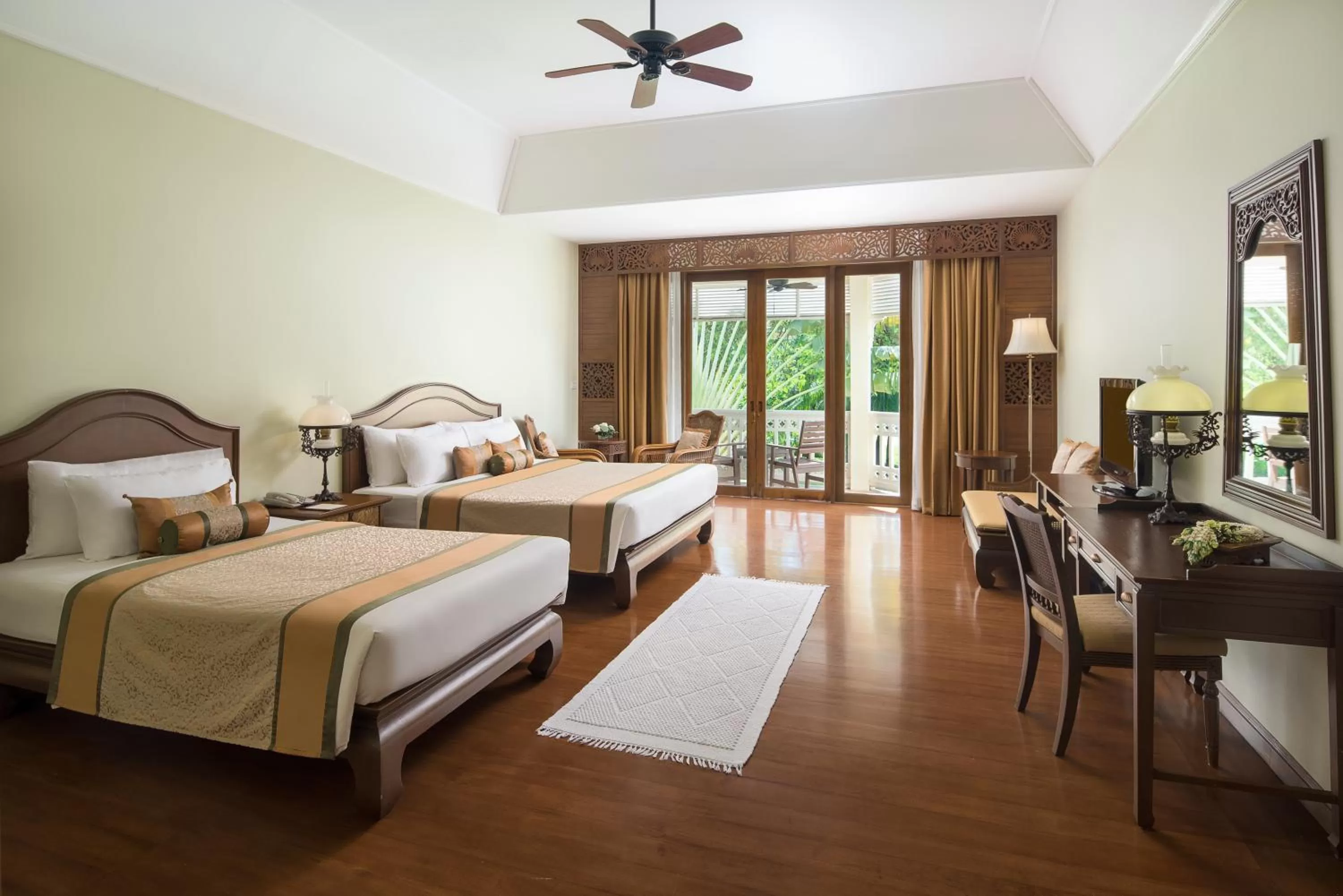 Bed in Dheva Mantra Resort