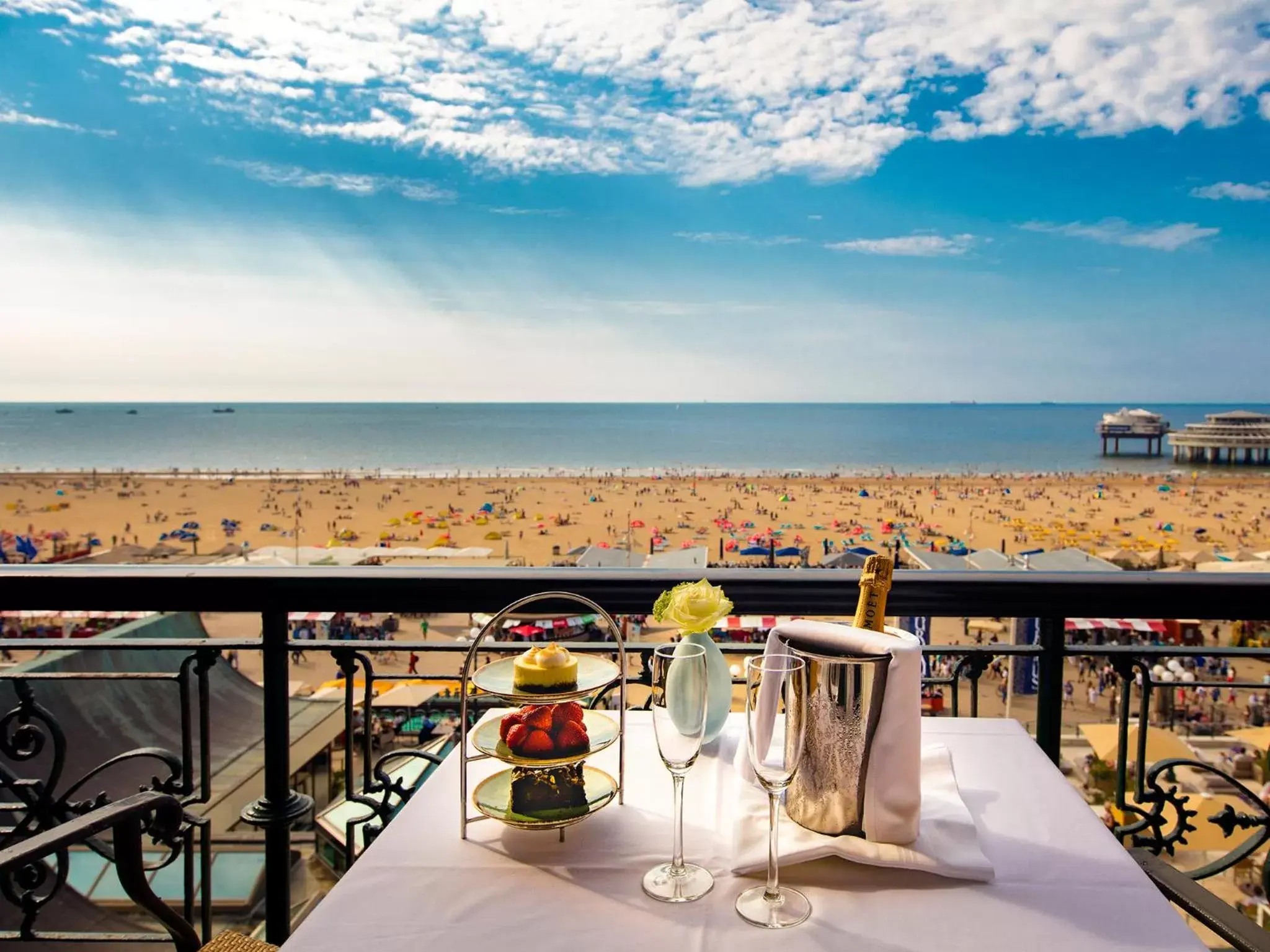 Balcony/Terrace in Grand Hotel Amrâth Kurhaus The Hague Scheveningen