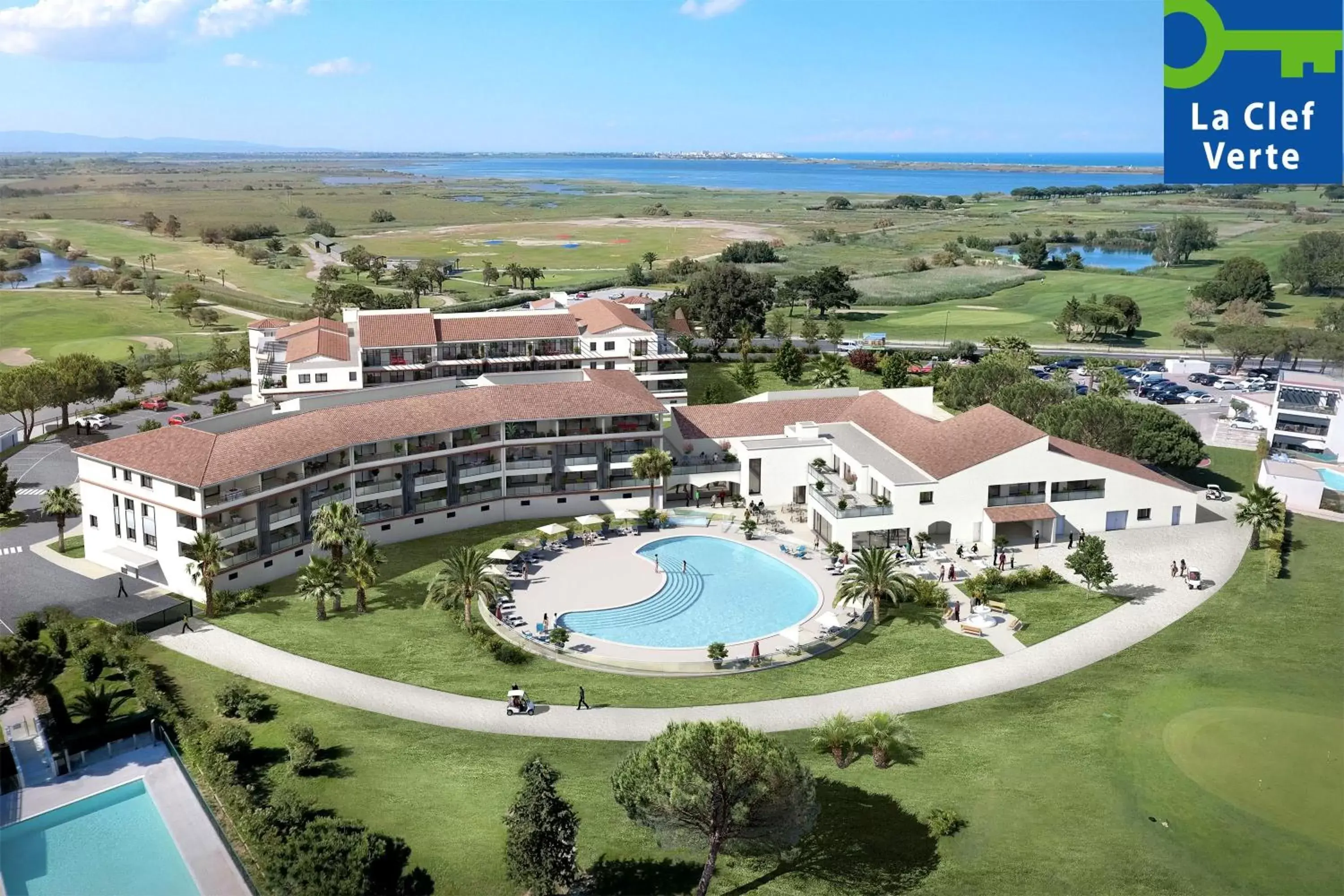 Property building, Bird's-eye View in Résidence Pierre & Vacances Premium Horizon Golf