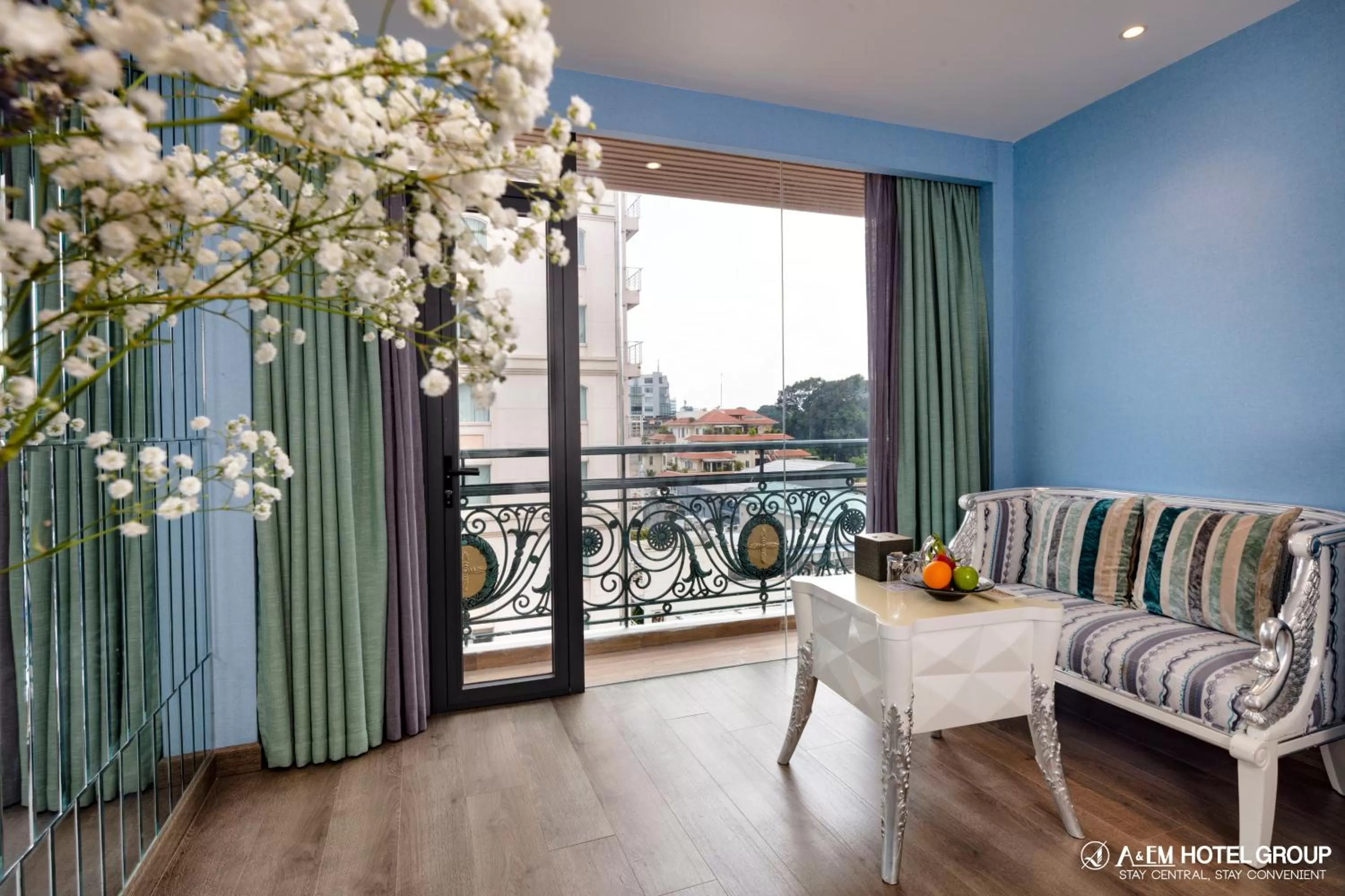 Balcony/Terrace in A&EM Saigon Hotel