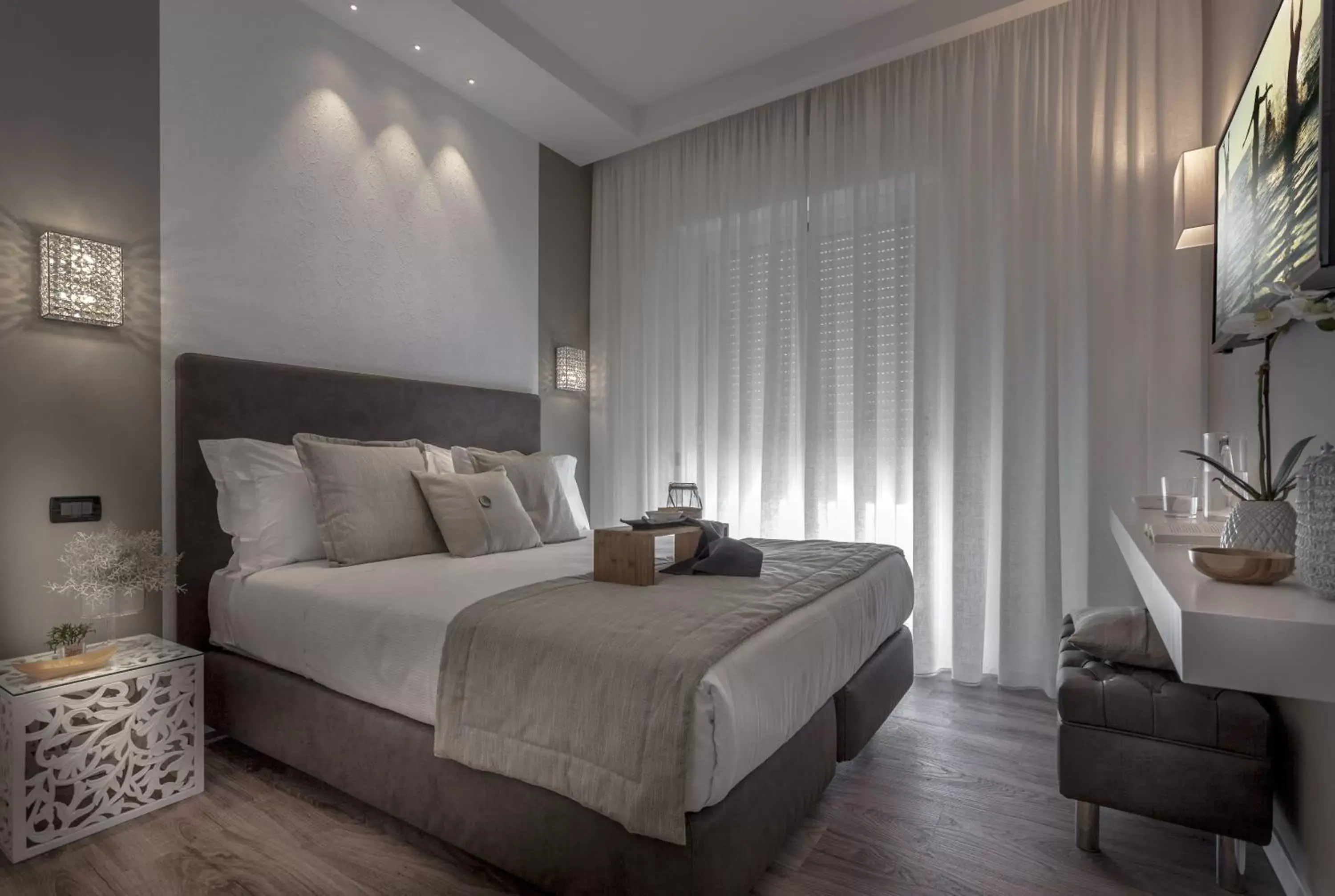 Bed in Litoraneo Suite Hotel