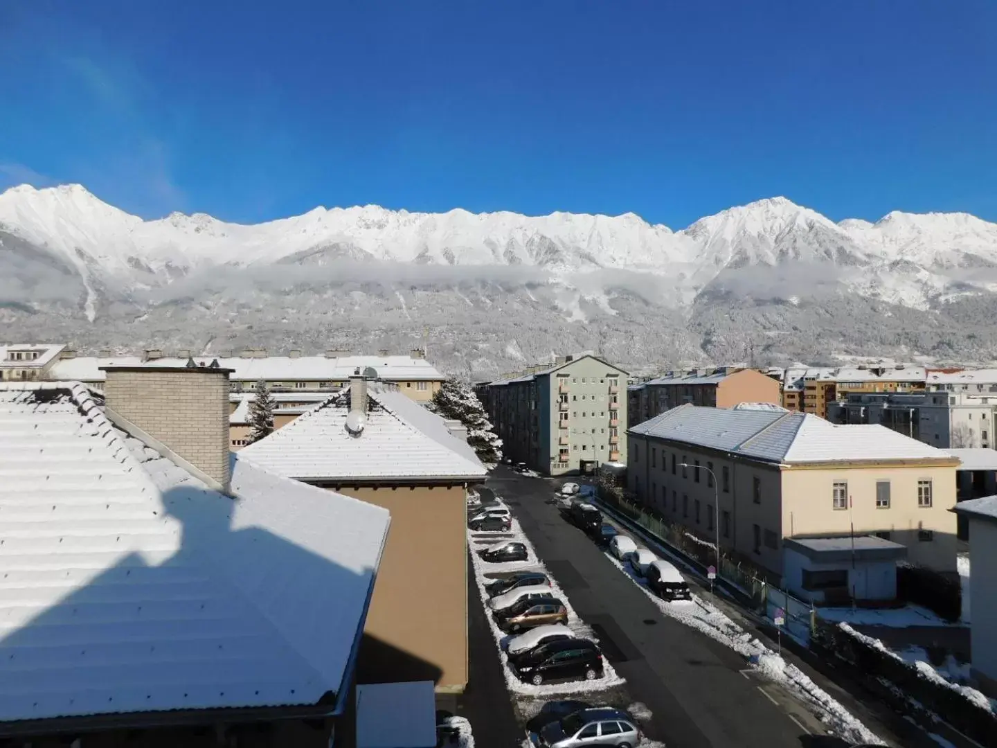 City view, Winter in BinderS Budget City-Mountain Hotel