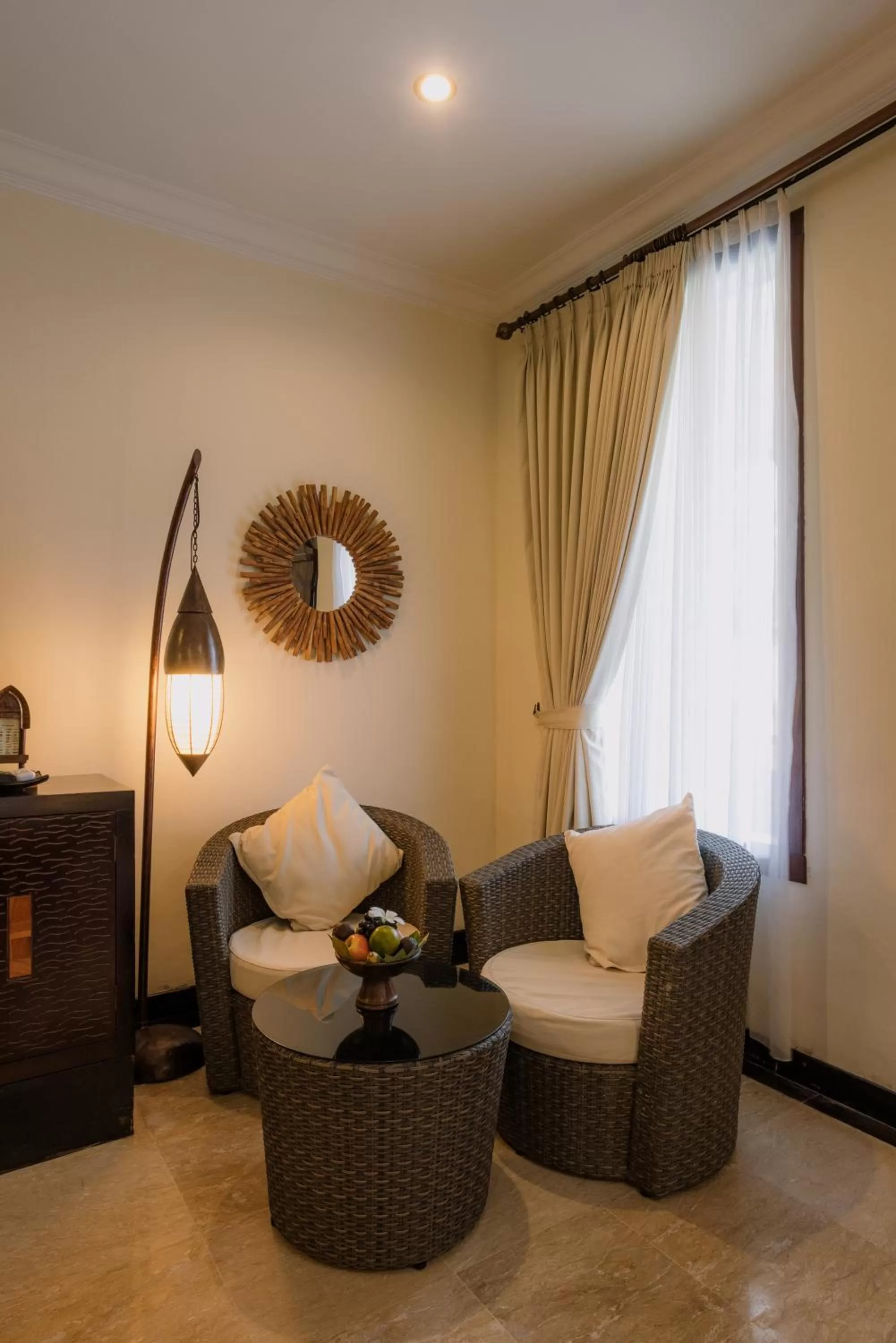 Seating area in Ombak Sunset