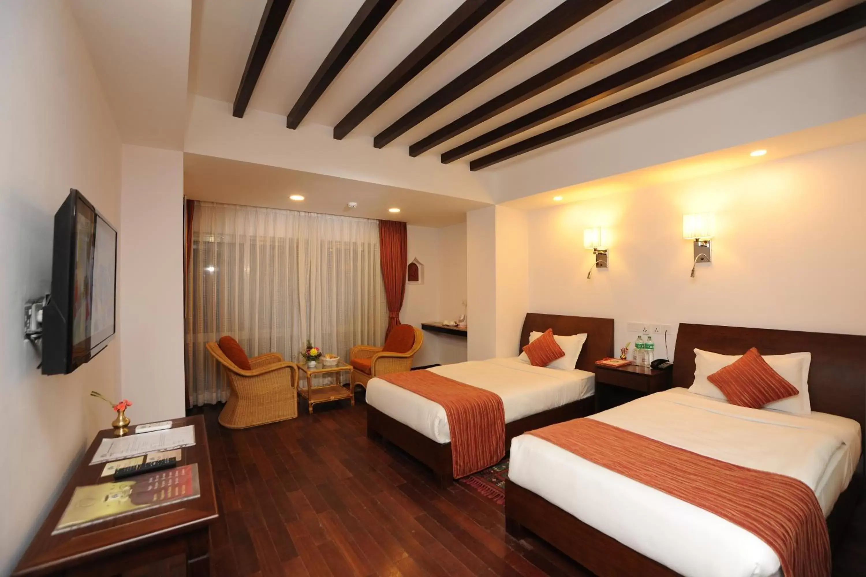 Bed in Apsara Boutique Hotel
