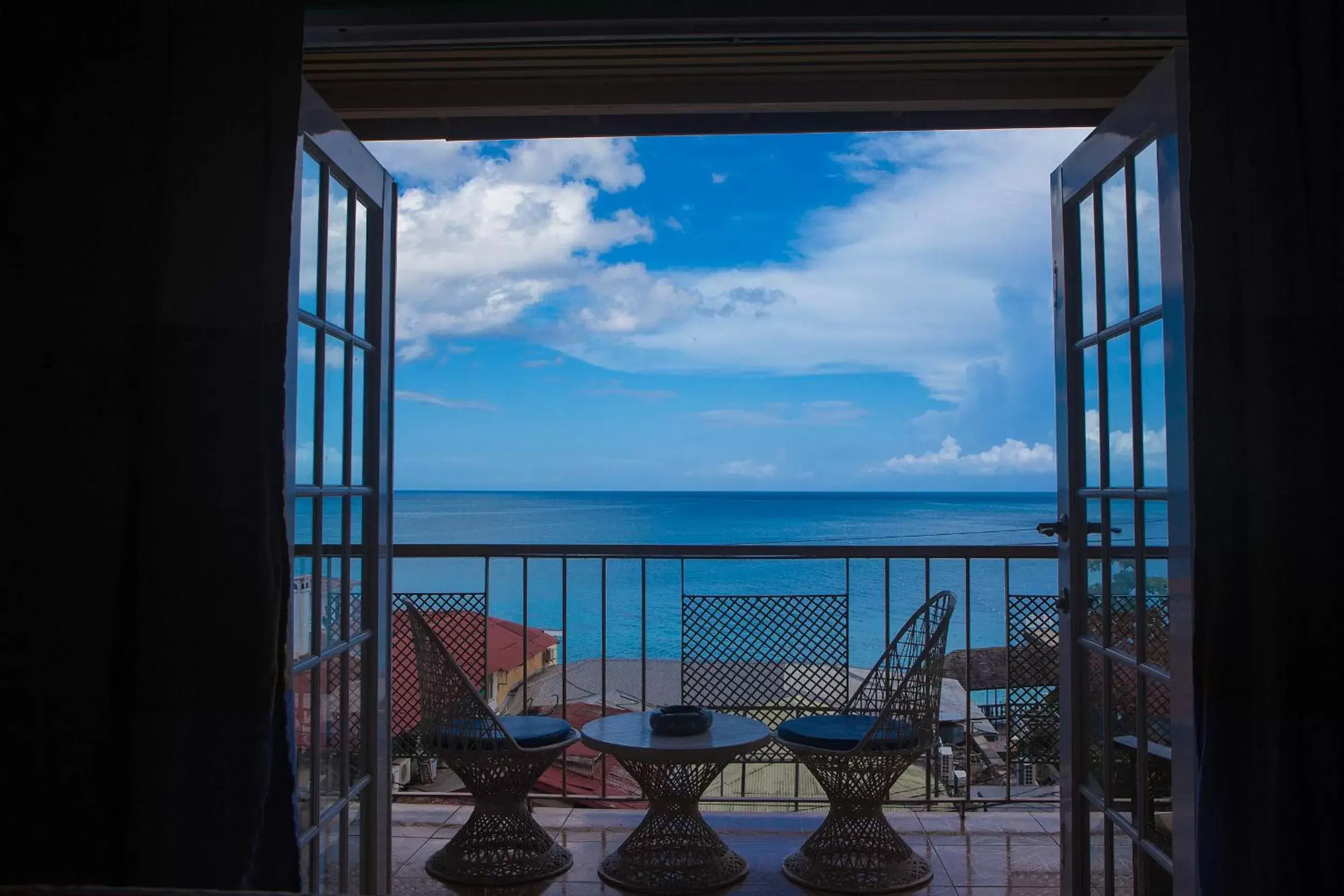 Patio, Sea View in Caribic House