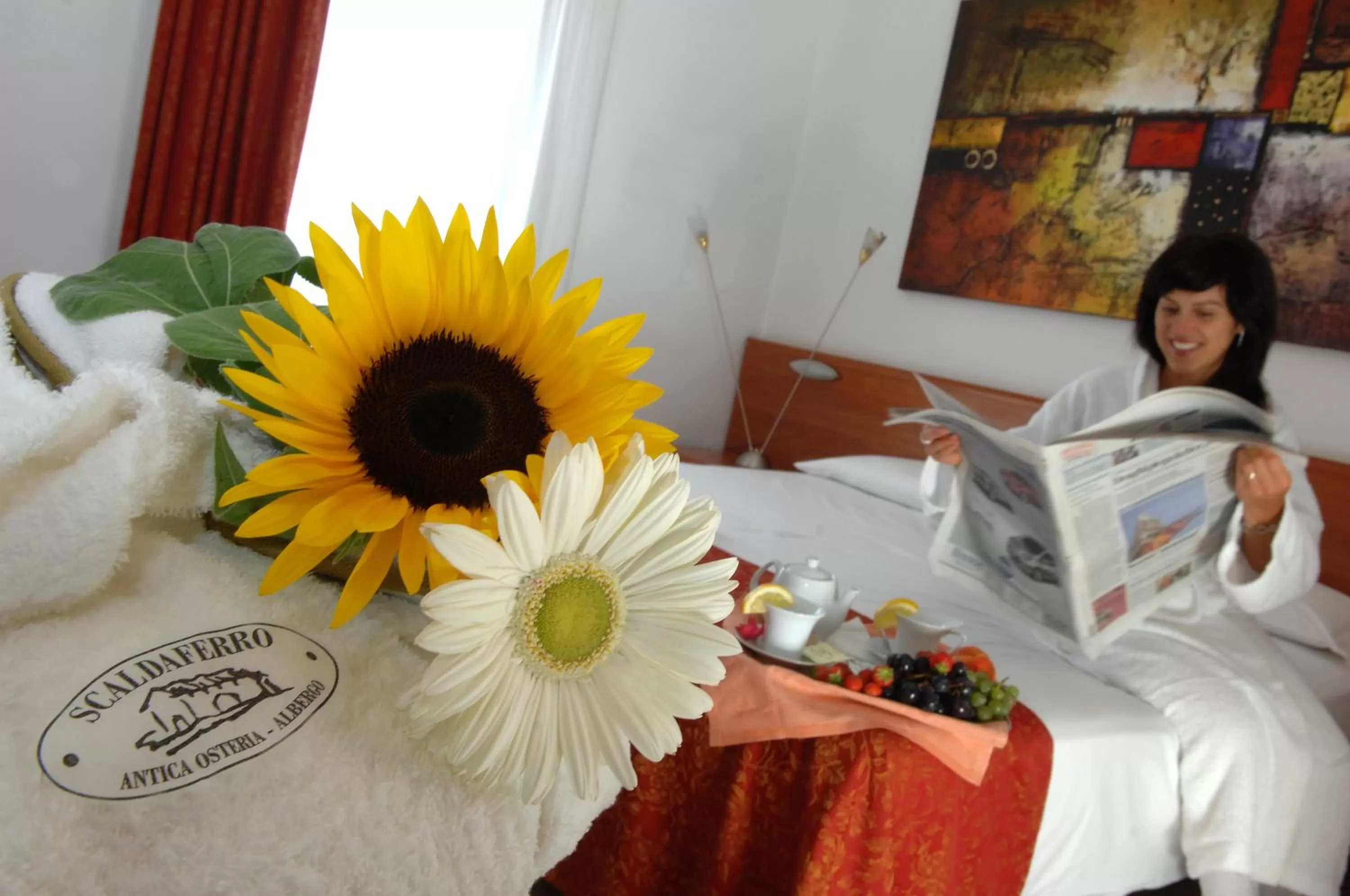 Bedroom, Bed in Hotel Scaldaferro