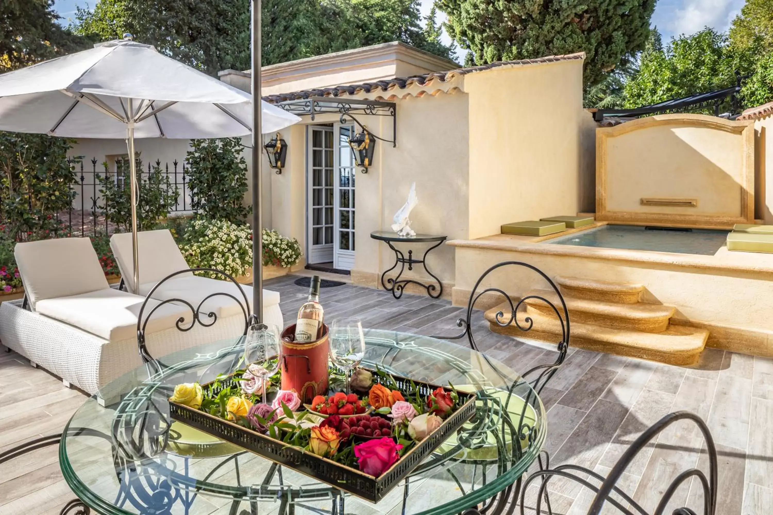 Balcony/Terrace in Villa Gallici Hôtel & Spa