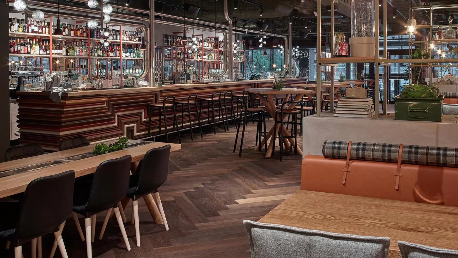 Lounge or bar in Downtown Camper by Scandic