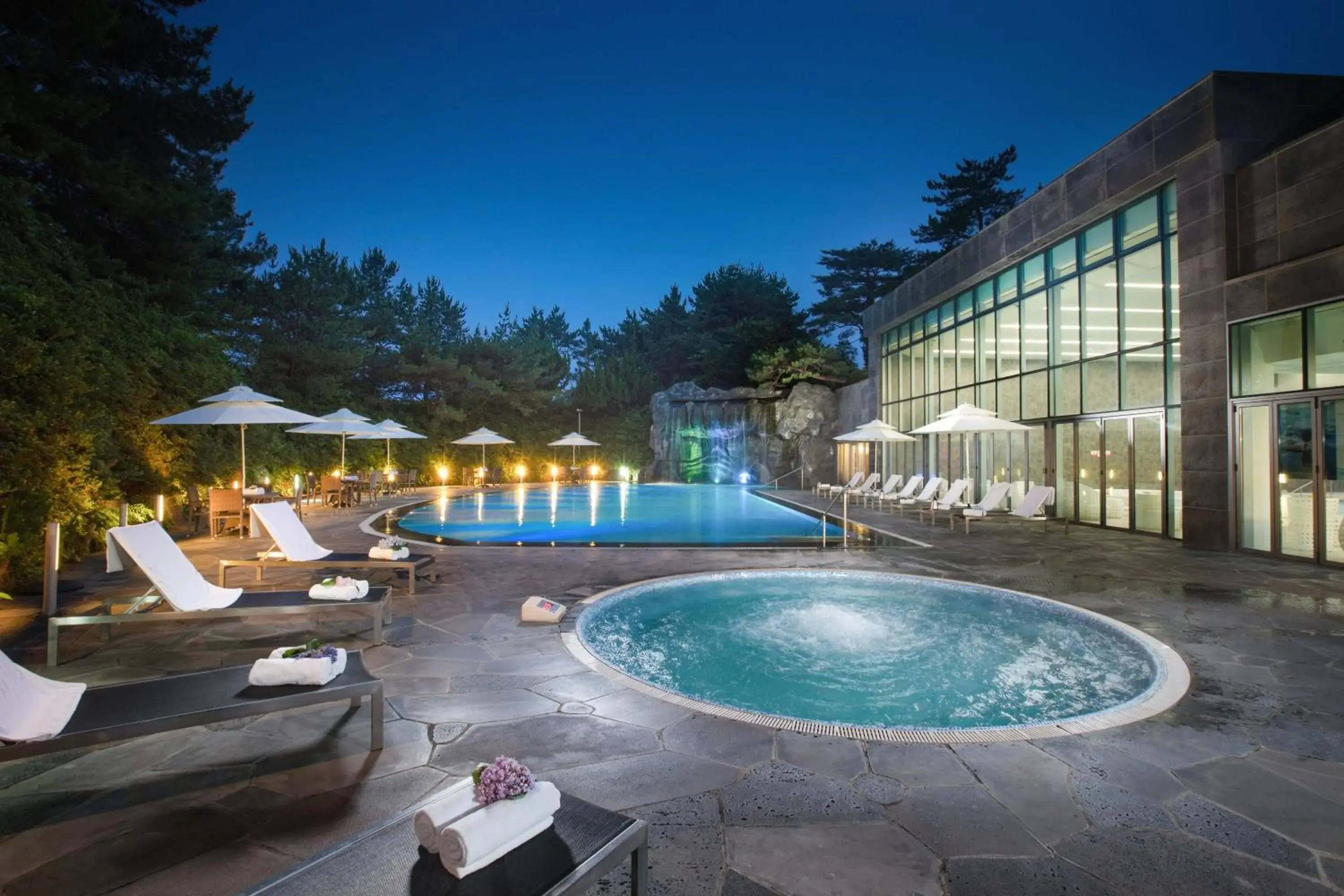 Patio, Swimming Pool in We Hotel Jeju