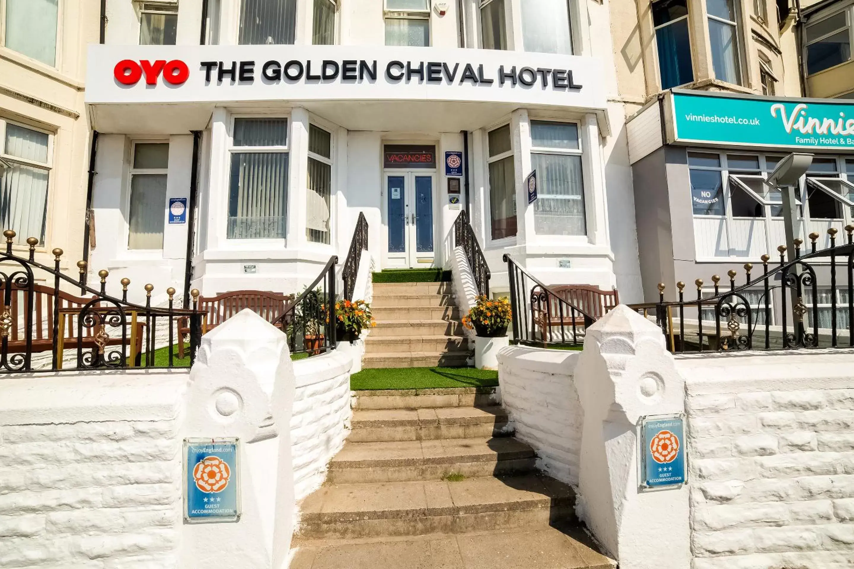 Facade/entrance, Property Building in OYO The Golden Cheval Hotel & Shisha Bar