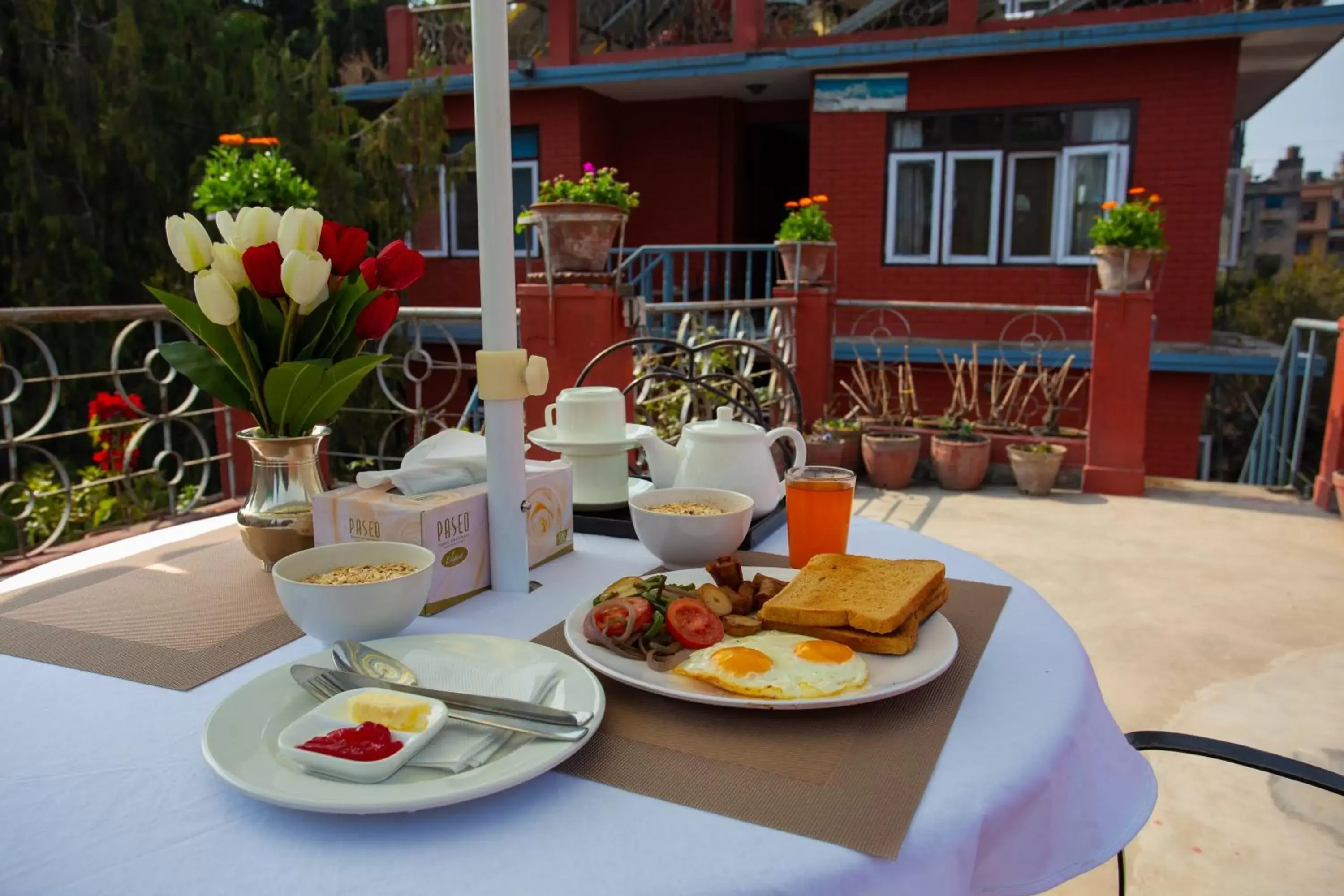 American breakfast in Hotel Blue Horizon