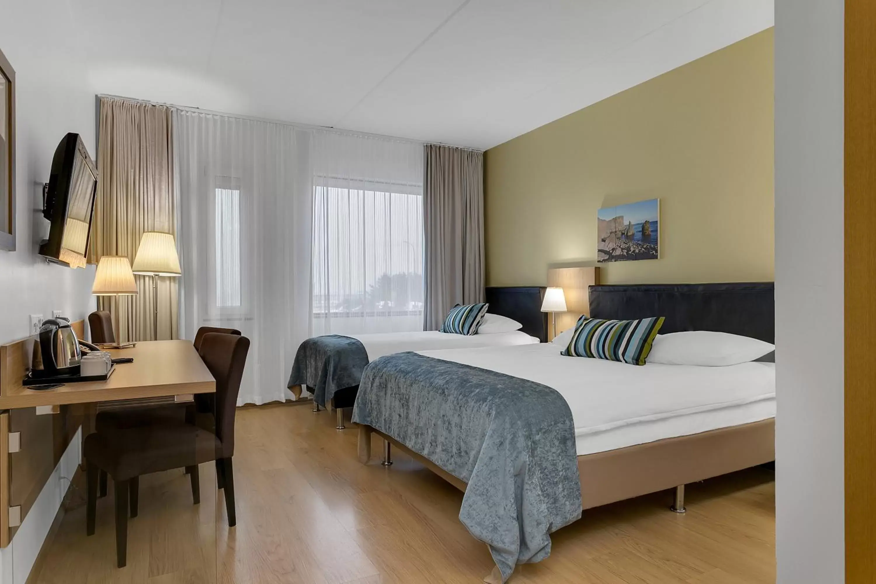 Photo of the whole room, Bed in Aurora Hotel at Reykjavik-Keflavik Airport Terminal KEF Photo of the whole room, Bed in Aurora Hotel at Reykjavik-Keflavik Airport Terminal KEF