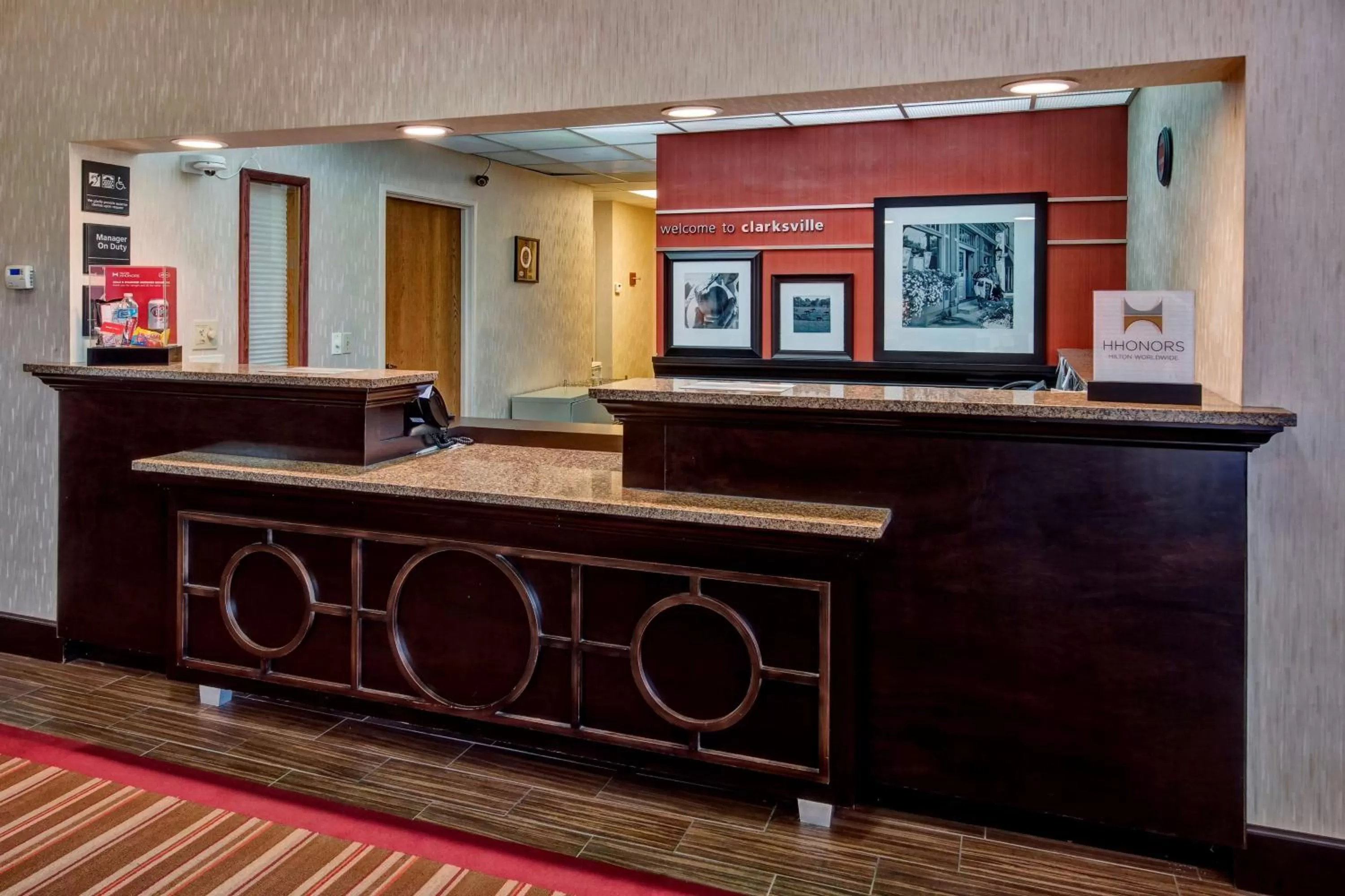 Lobby or reception in Hampton Inn by Hilton Clarksville